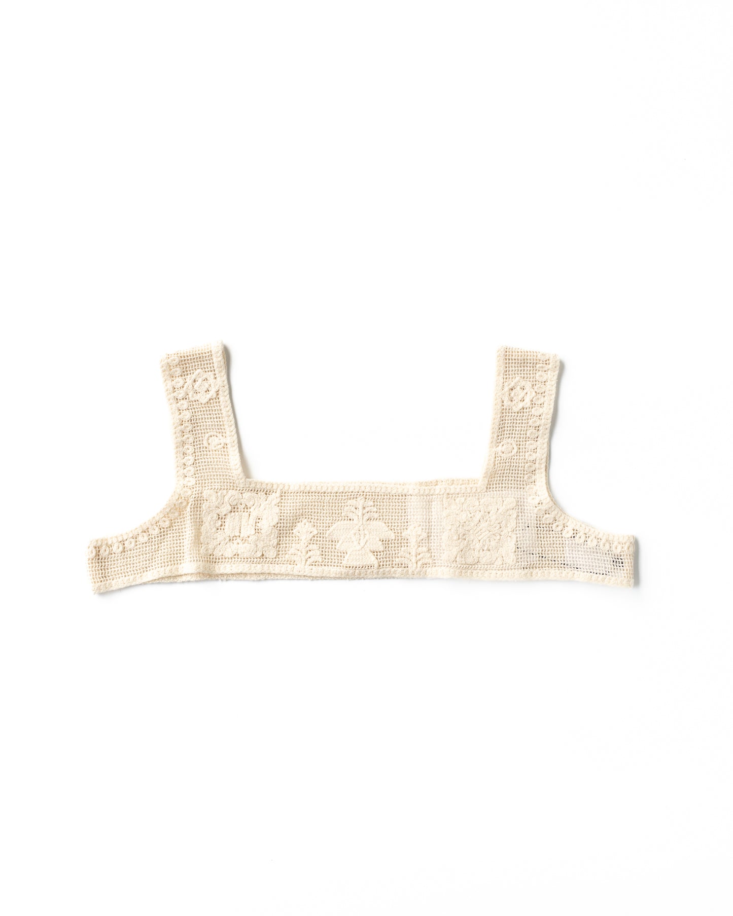 EMBROIDERED FRAGMENT VEST - ECRU