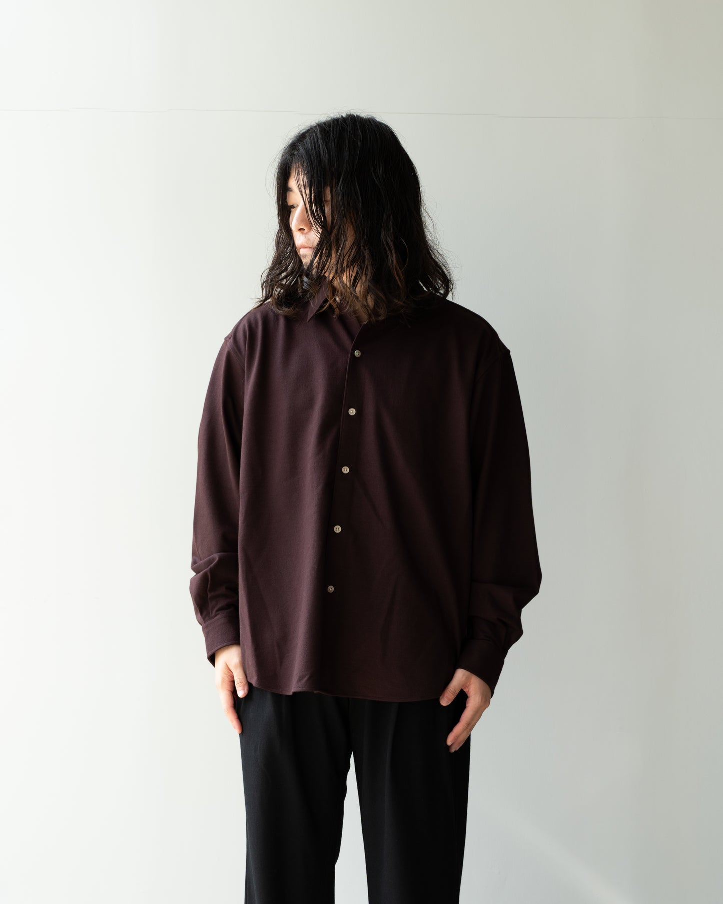 36G IDEAL WOOL SHIRT - BROWN