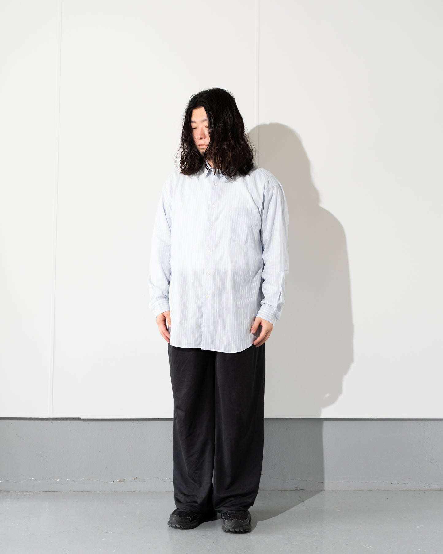 COTTON CUPRA STRIPE SHIRT - BLUE