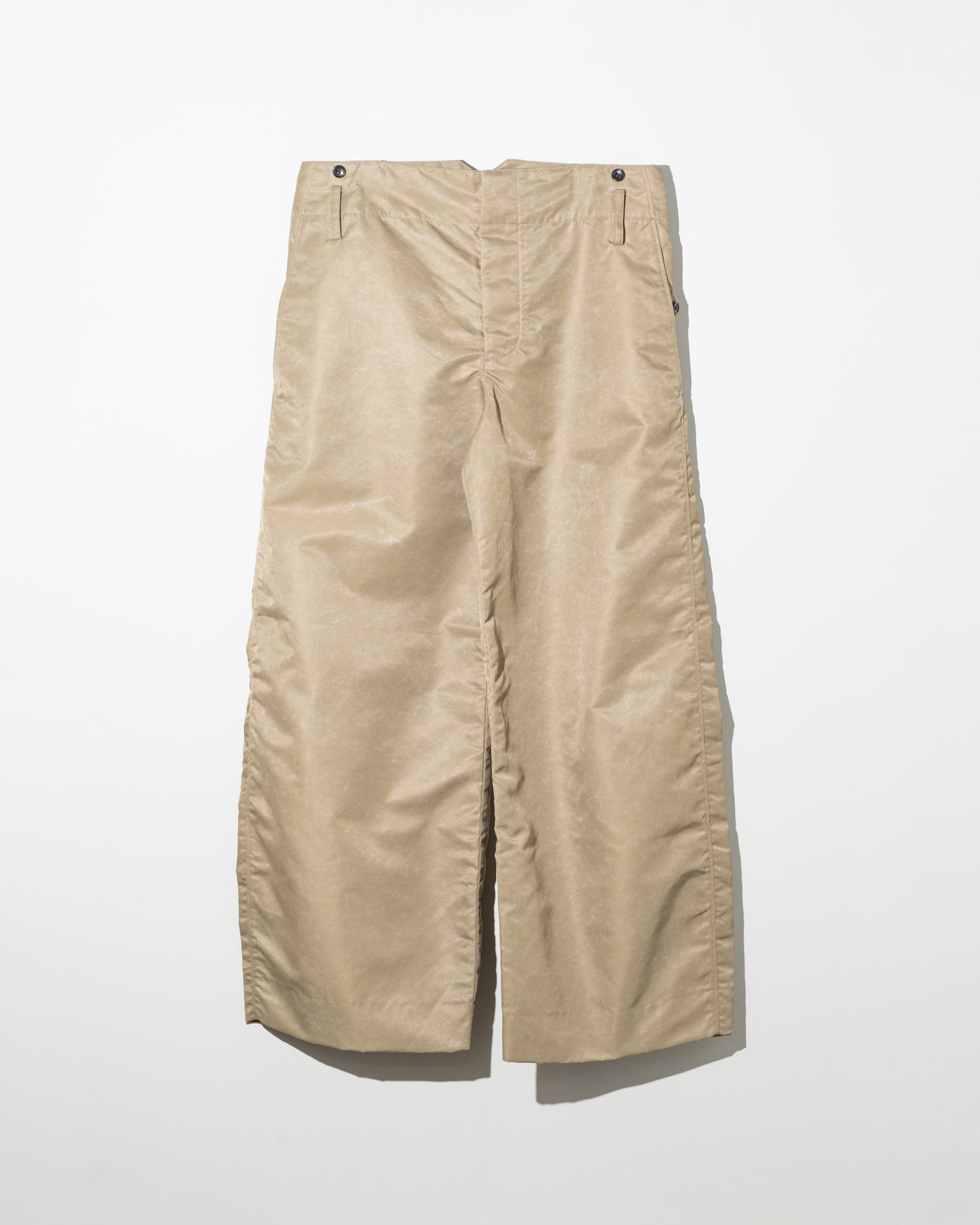 AXIS (アクシス) MILITARY NYLON TWILL WIDE PANTS BEIGE | HAKU公式通販