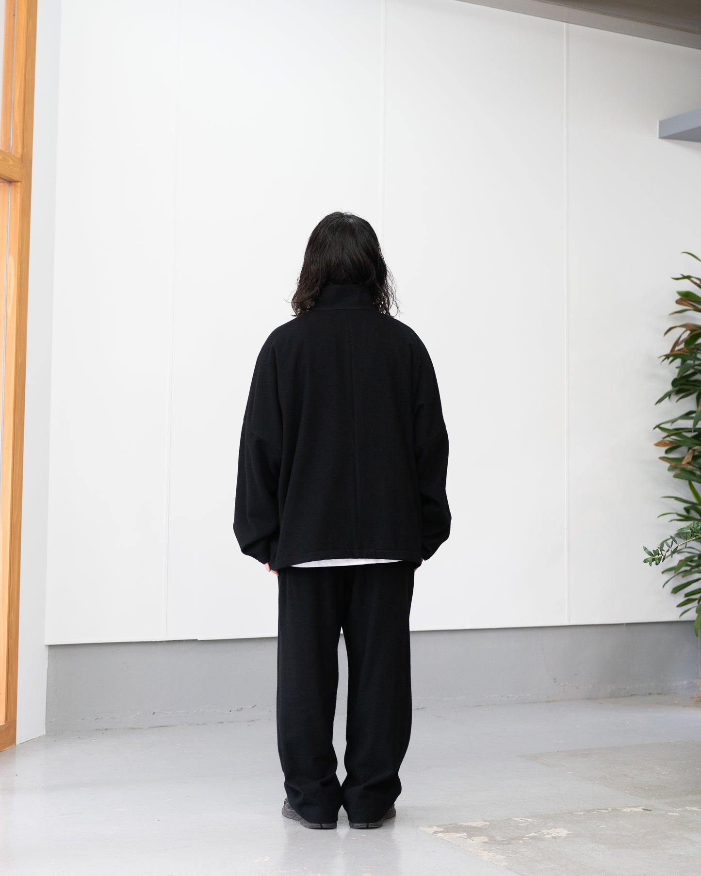 CASHMERE ZIP JACKET - BLACK