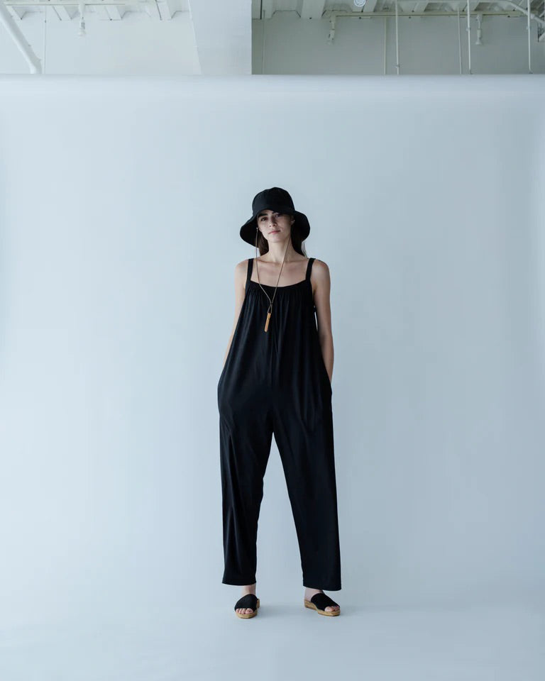 LINEN HAT MADE BY NINE TAILOR - BLACK