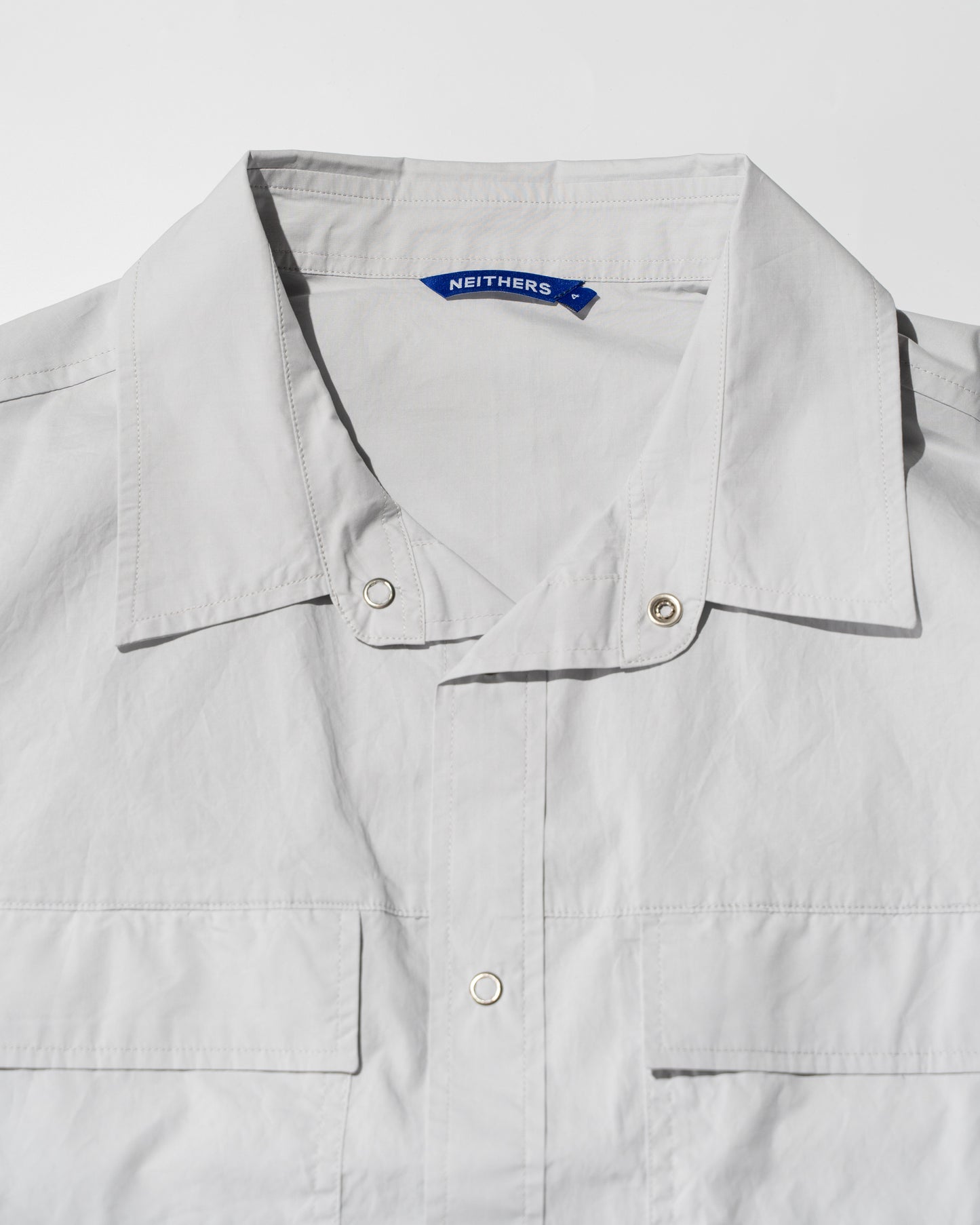 PIONEER S/S MULTI POCKETS SHIRT - LIGHT GREY
