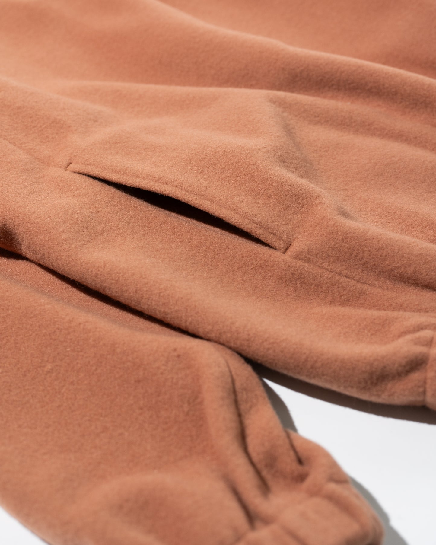 BRUSHED WOOL PULLOVER - ORANGE