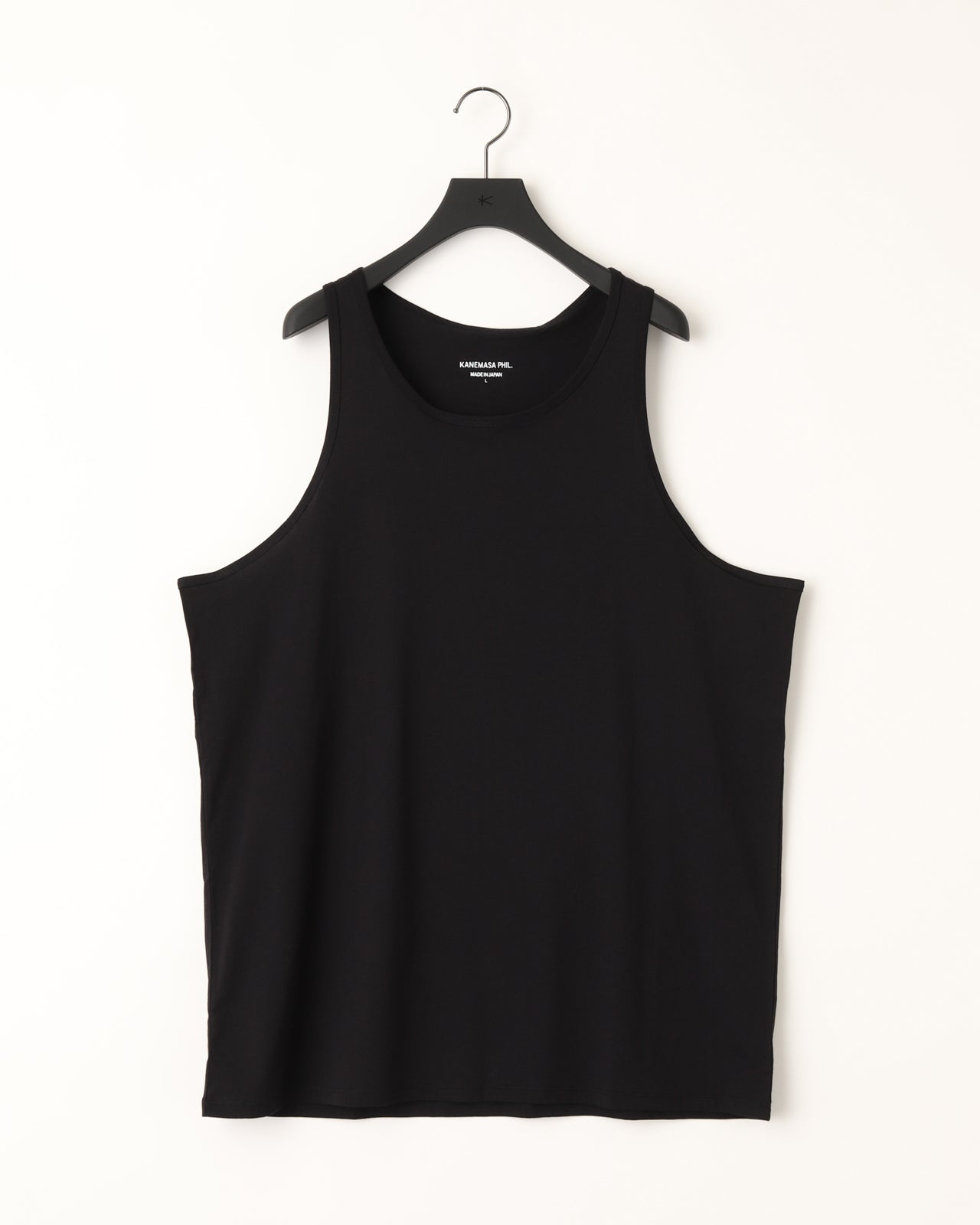 46G COTTON THIN PACK TANK - WHITE×BLACK