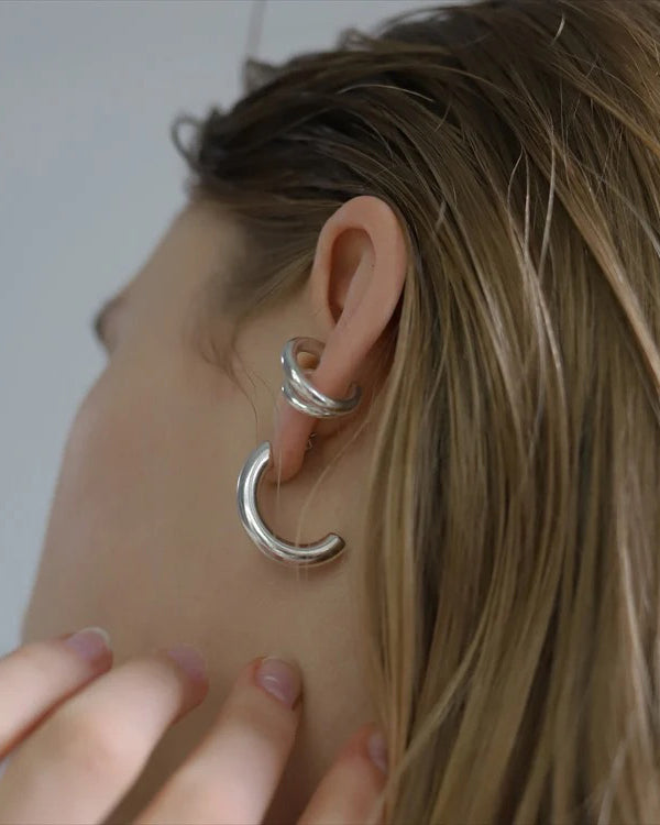 DOUBLE LINE EAR CUFF SV