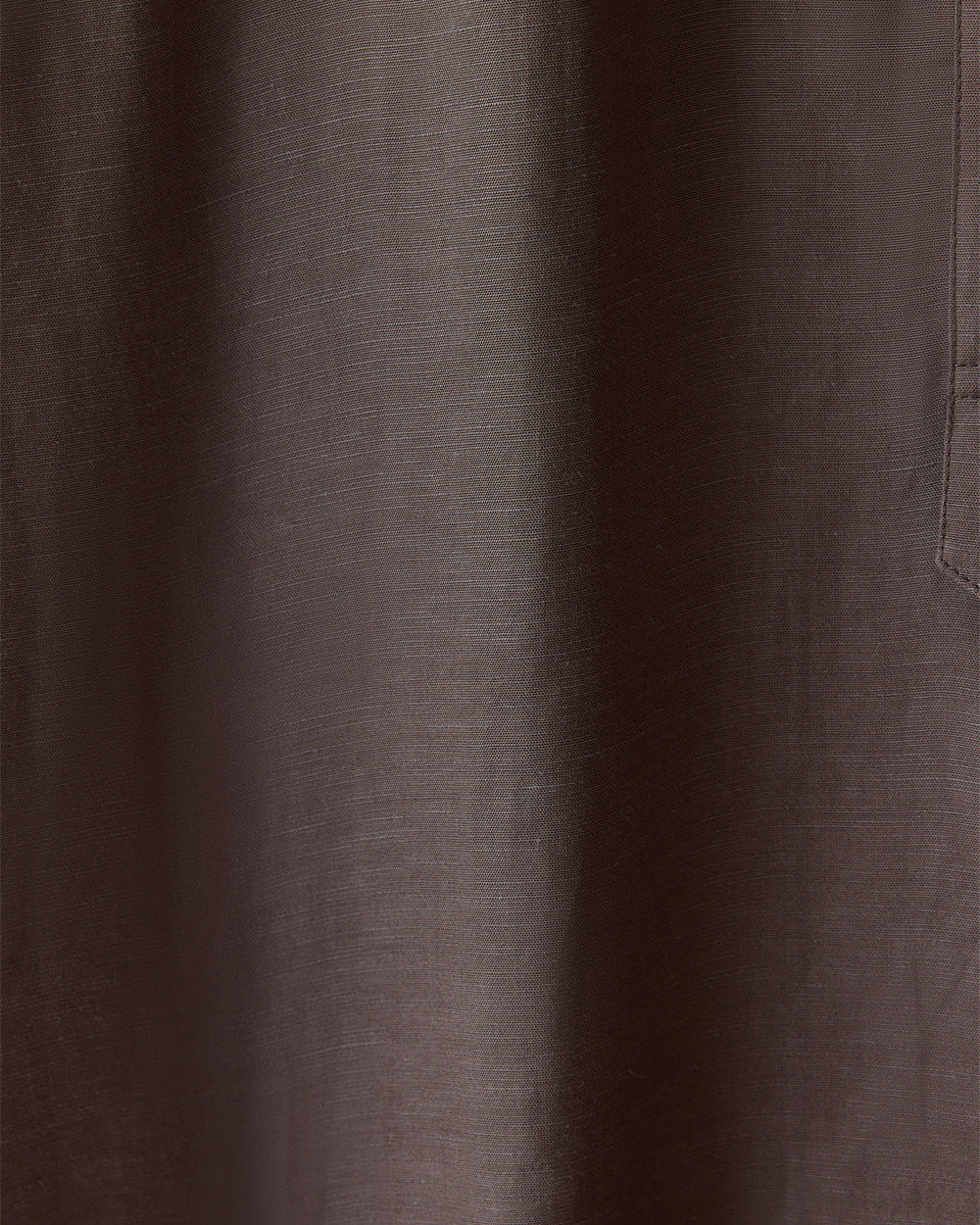 SHEER LINEN SHIRT - BROWN