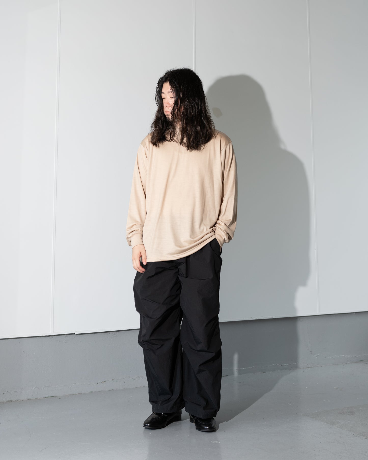 WOOL L/S T-SHIRTS - IVORY