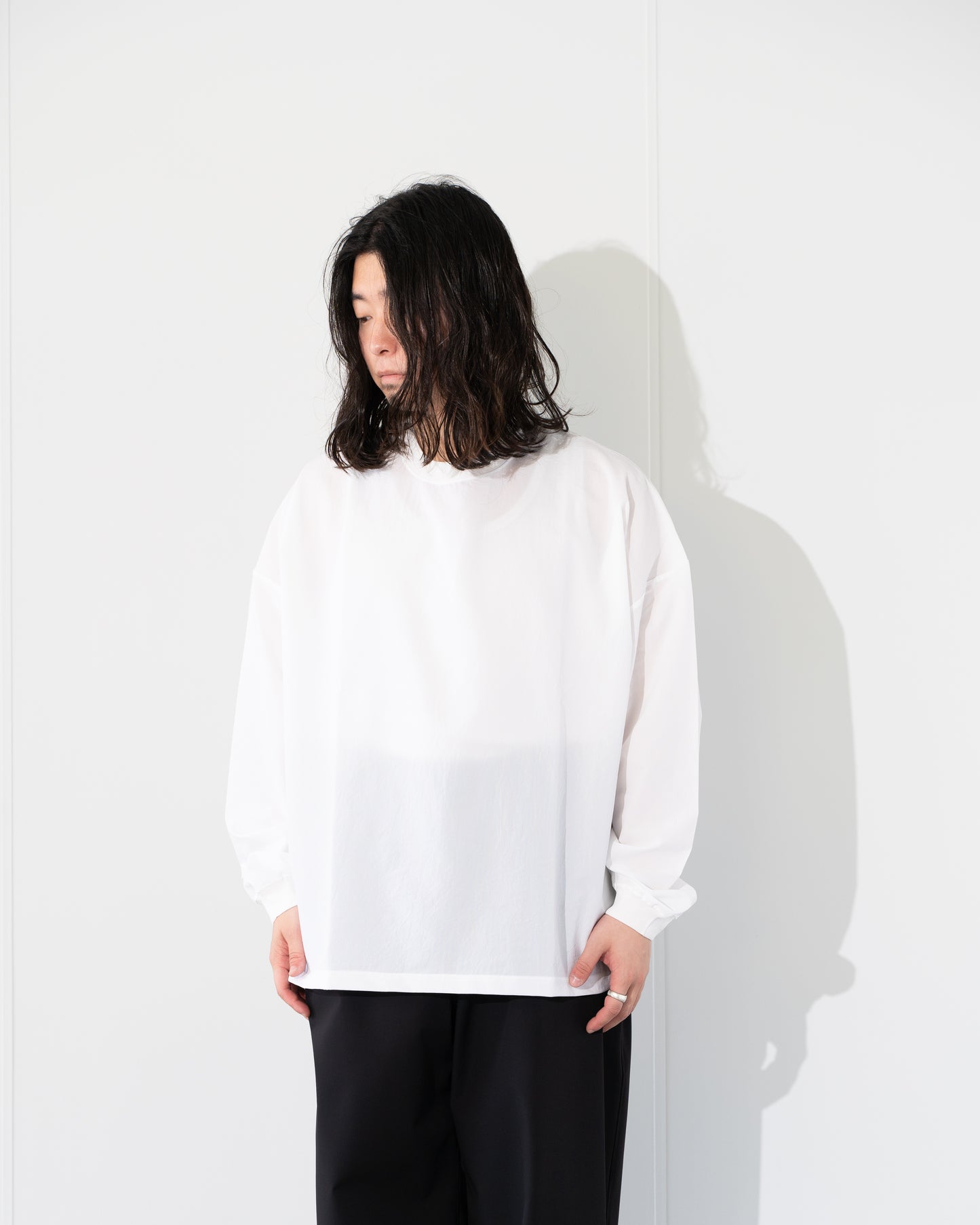 QUICK DRY STRETCH LONG SLEEVE SHIRT - WHITE