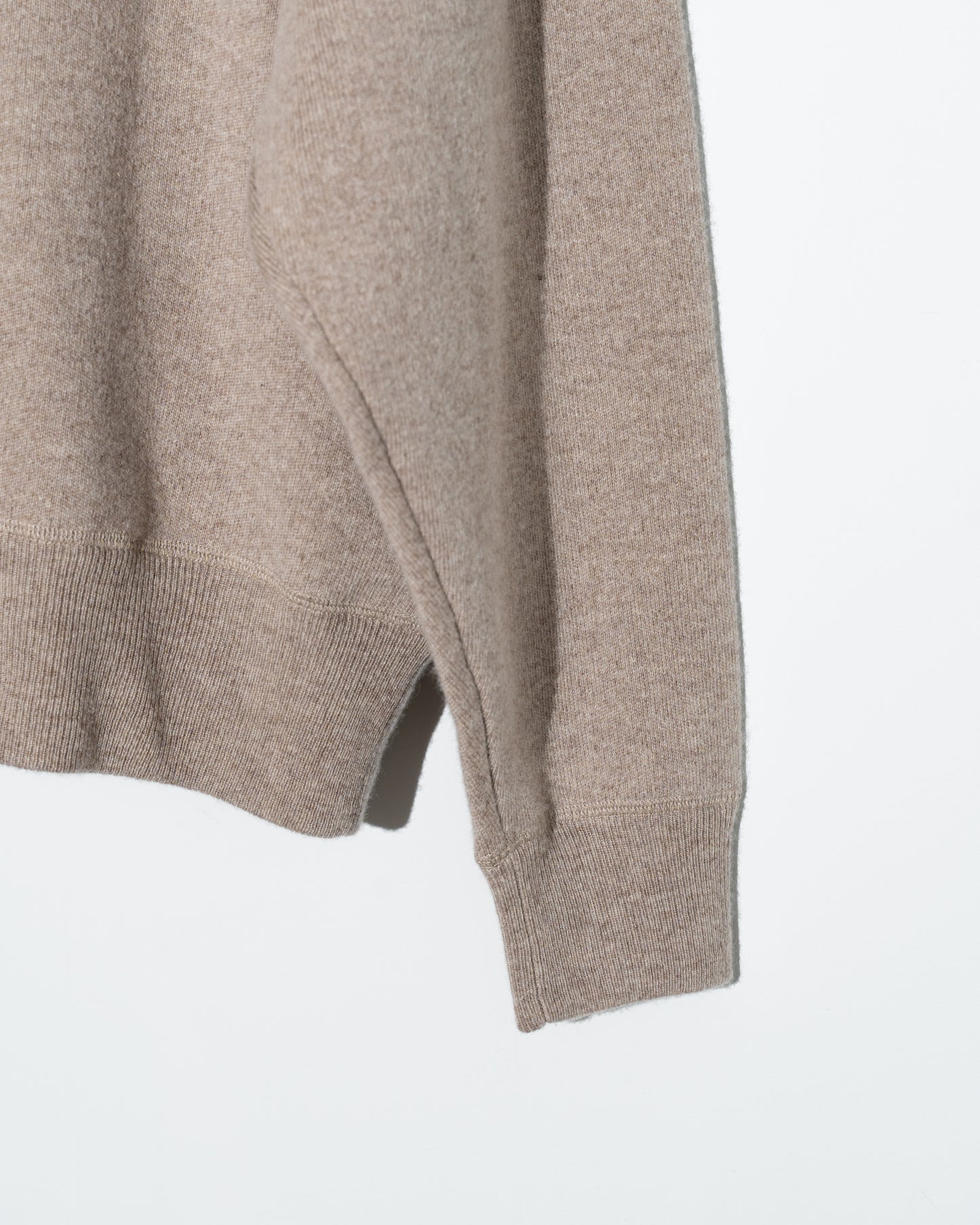 WOOL CASHMERE HOODIE PO - T.BEIGE