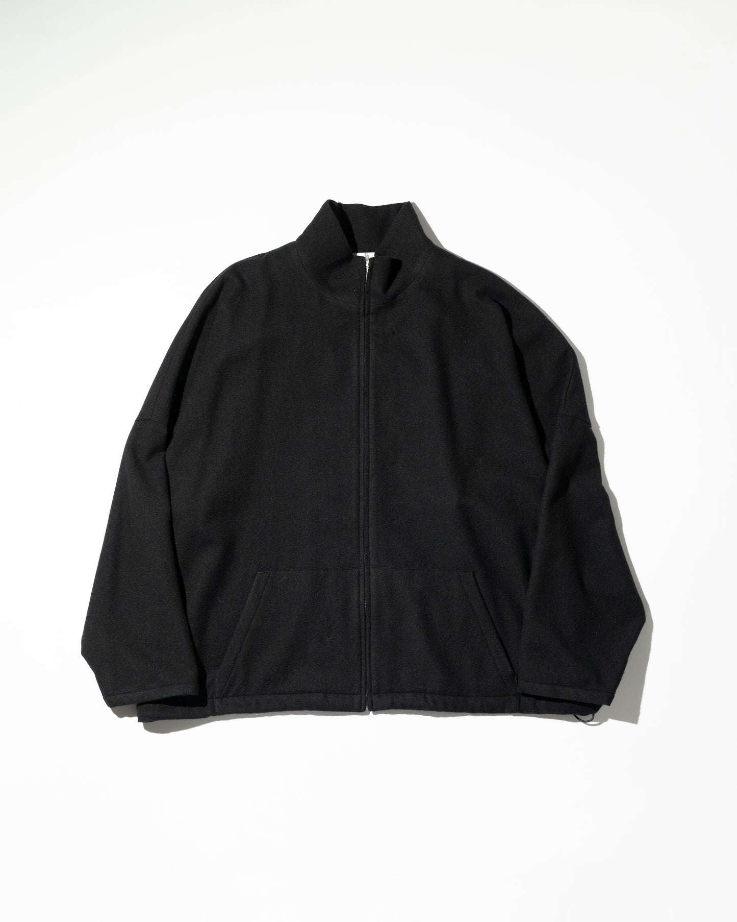 CASHMERE ZIP JACKET - BLACK