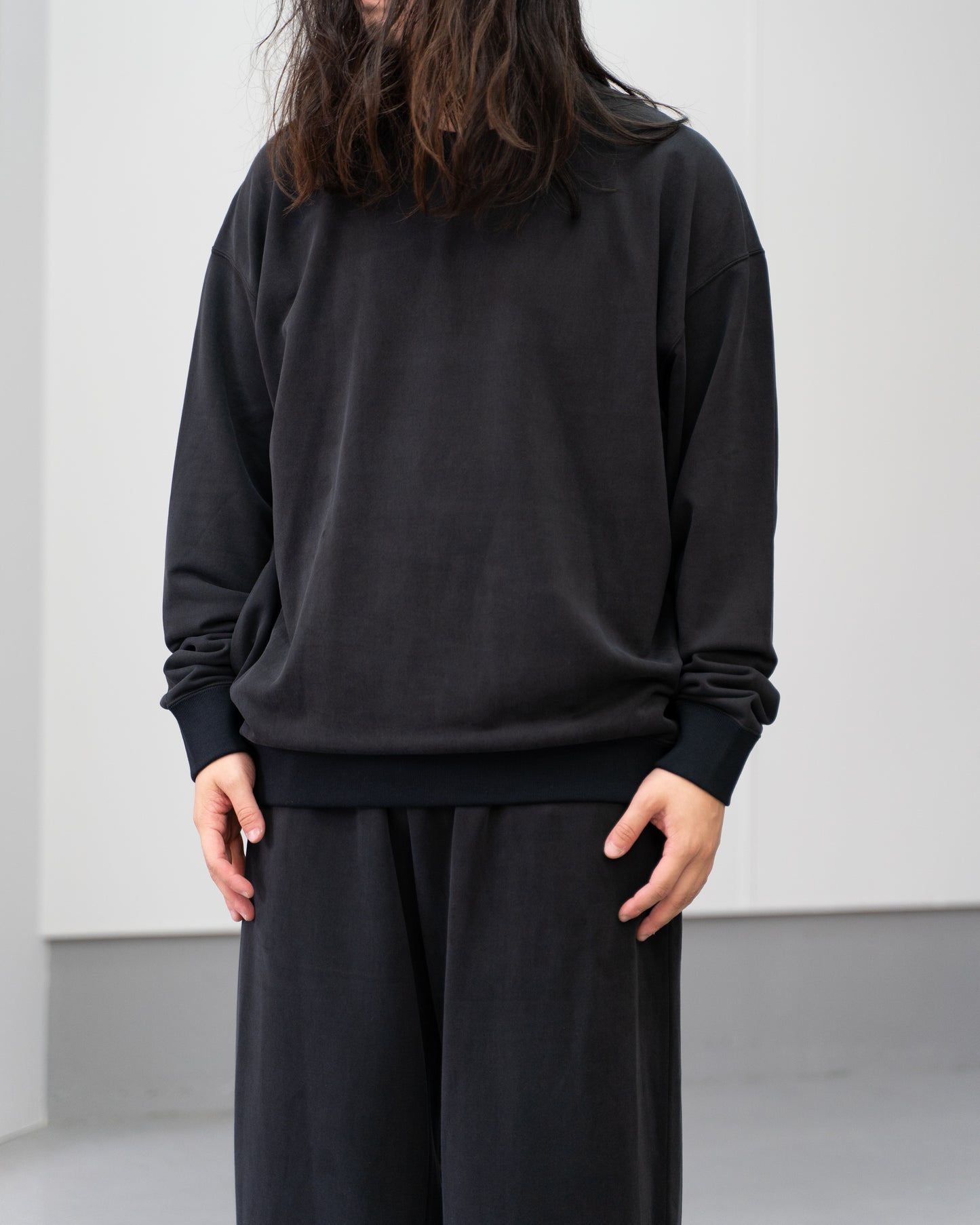 28G CUPRO PULLOVER - BLACK