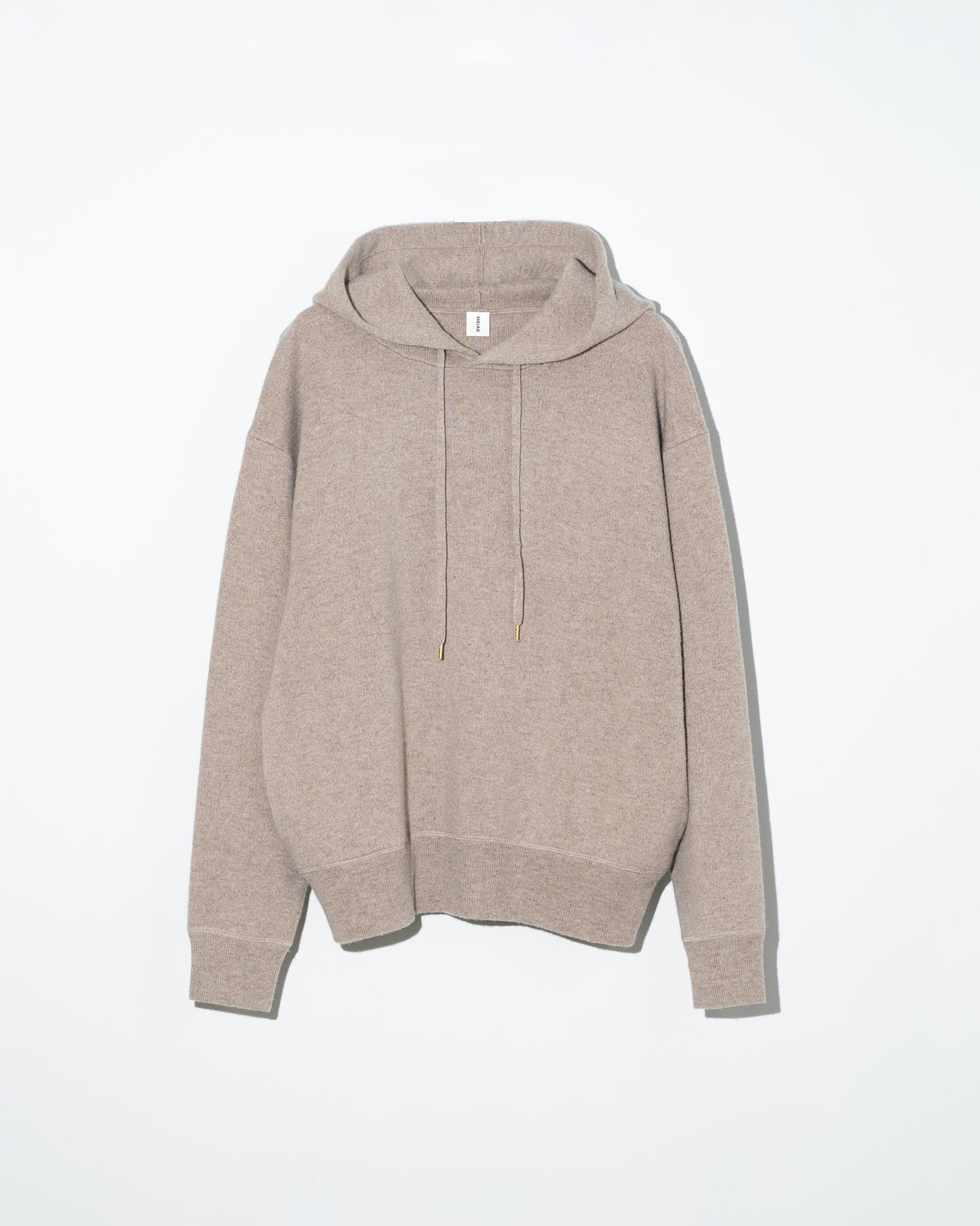 WOOL CASHMERE HOODIE PO - T.BEIGE
