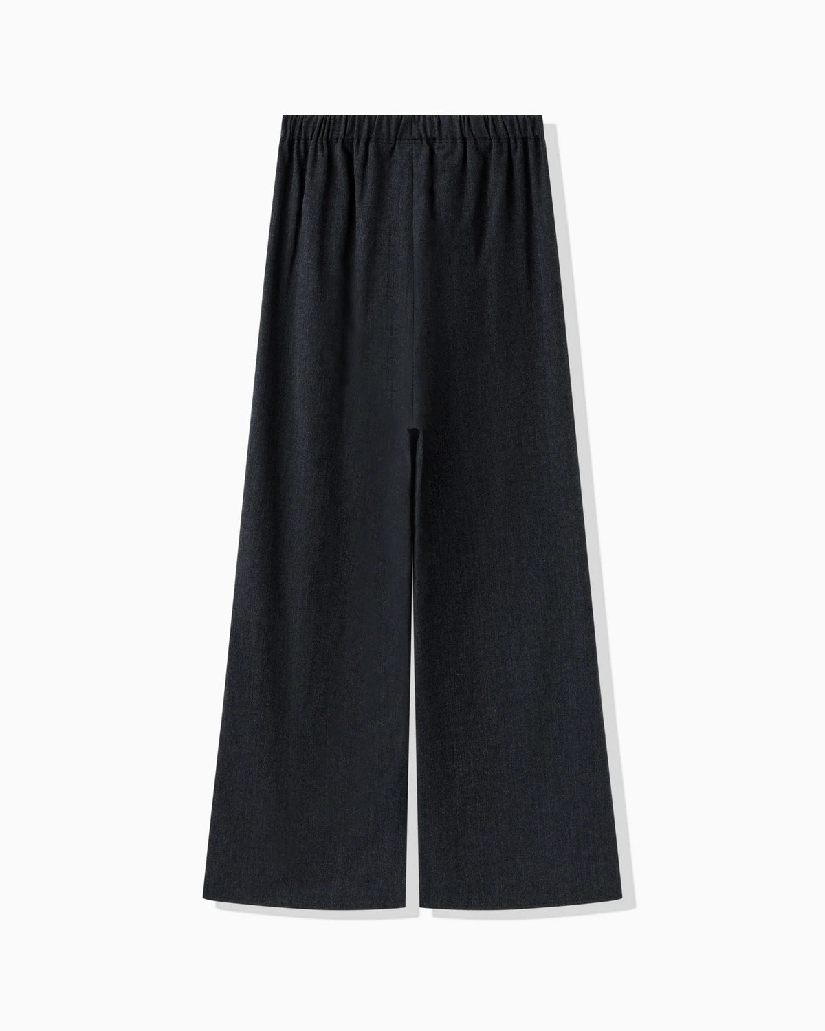 HERRINGBONE WOOL PANTS - DARK FRAY