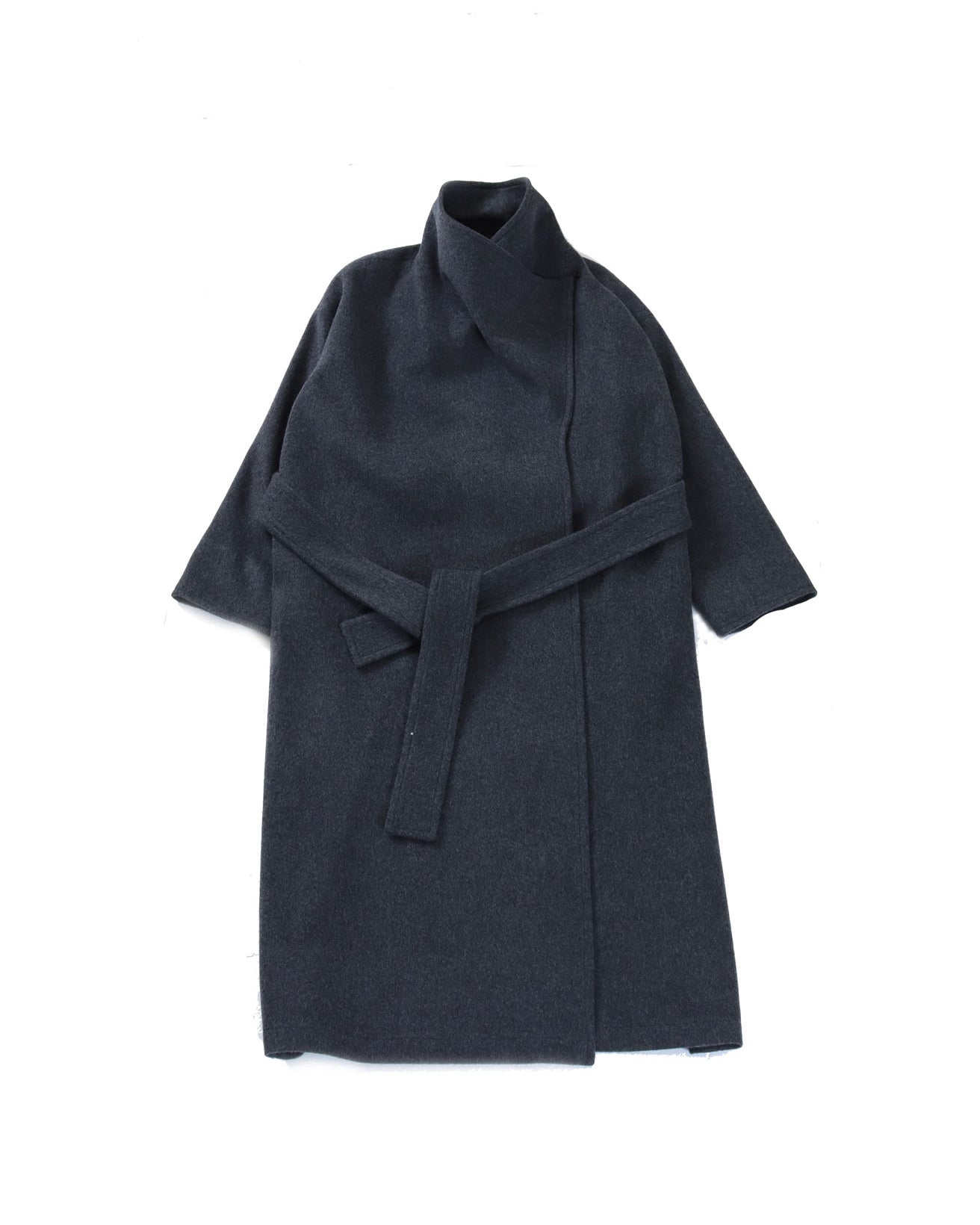 SLOW WRAP COAT - GRAY
