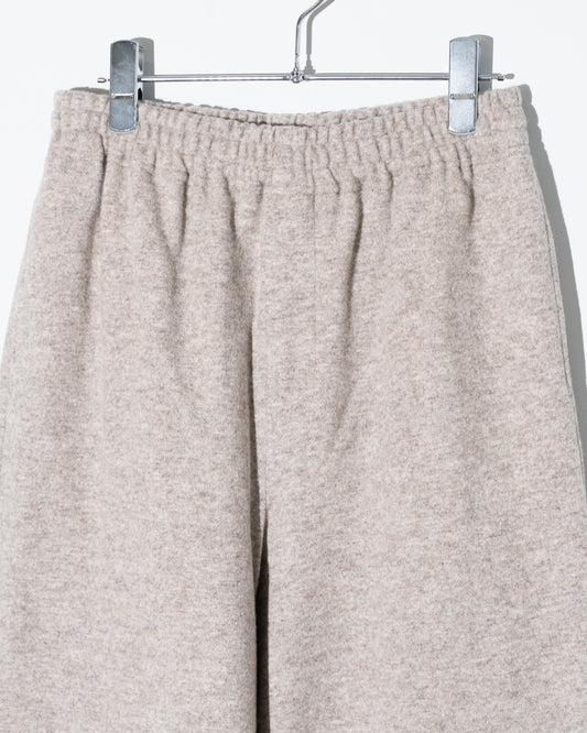 WOOL JERSEY EASY PANTS - BEIGE