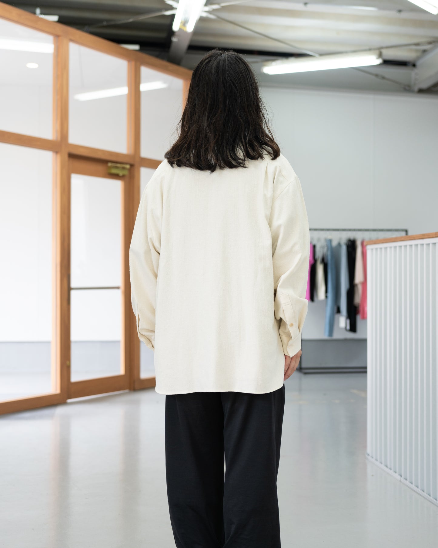 SILK COTTON SKIPPER SHIRTS - WHITE
