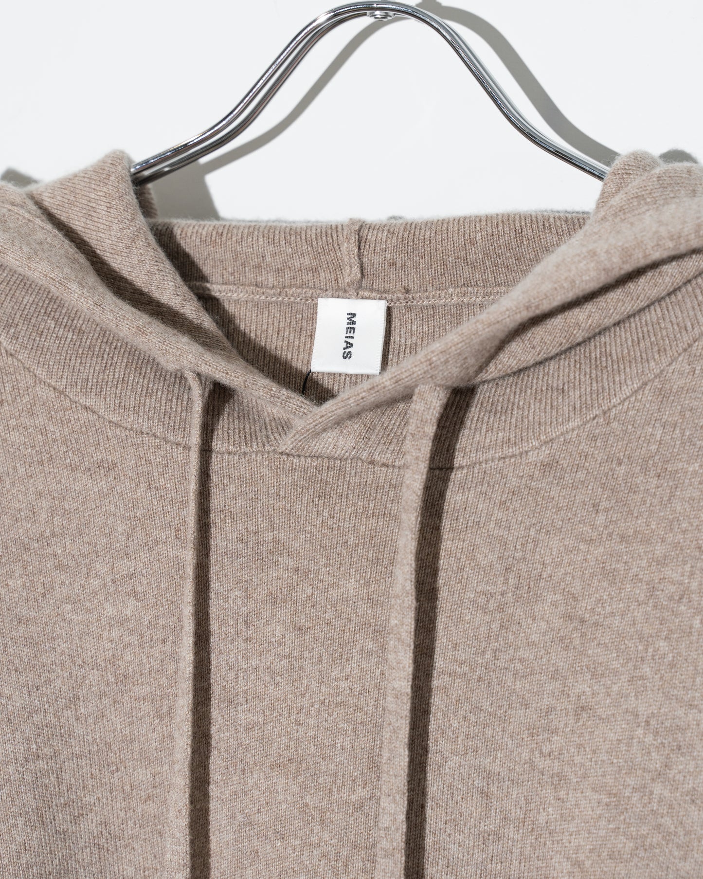 WOOL CASHMERE HOODIE PO - T.BEIGE