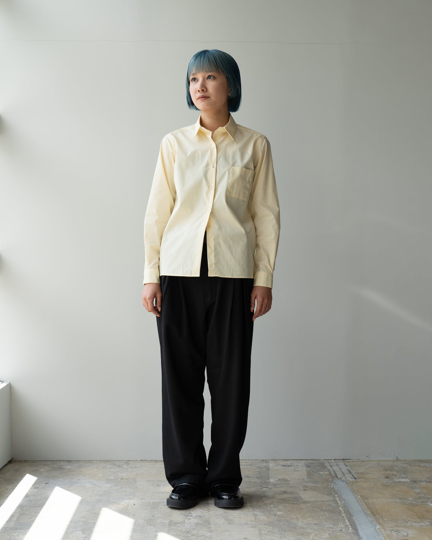 CLASSIC COLLAR SHIRT (FEMME) -LEMON