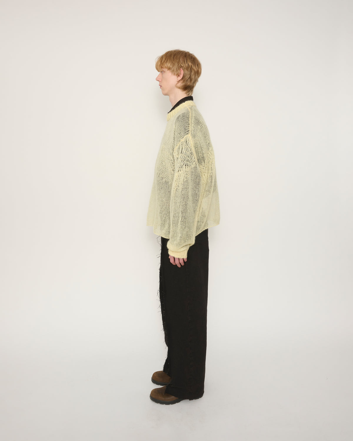 MOHAIR CREW NECK SWEATER - MINT