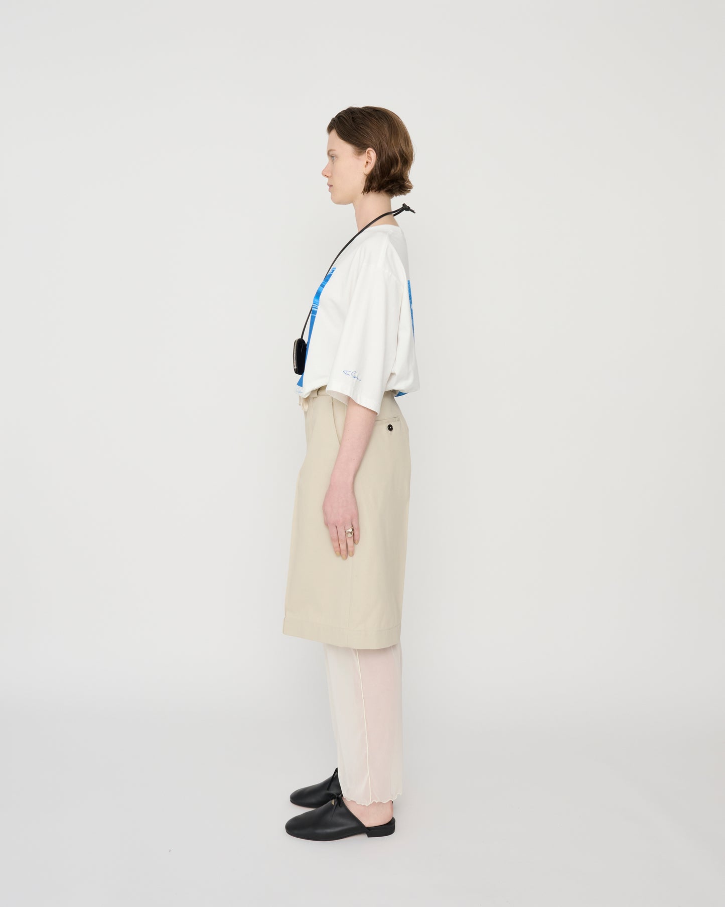 TIM BARBER BRN OUT S/S T-SHIRT - WHITE