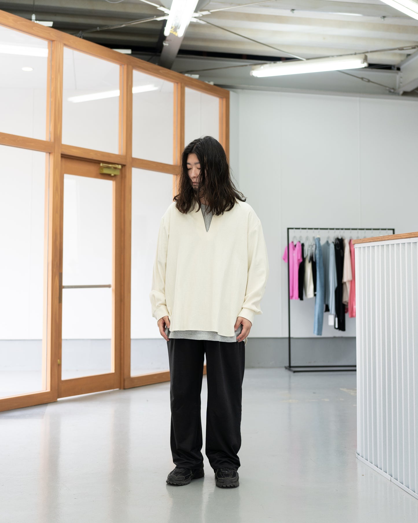 SILK COTTON SKIPPER SHIRTS - WHITE