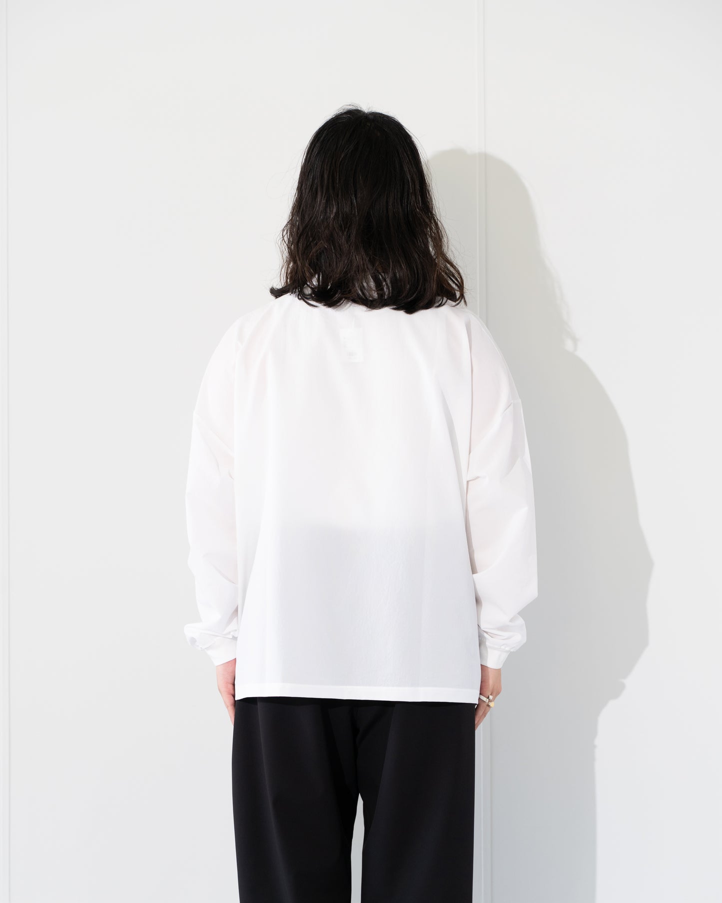 QUICK DRY STRETCH LONG SLEEVE SHIRT - WHITE