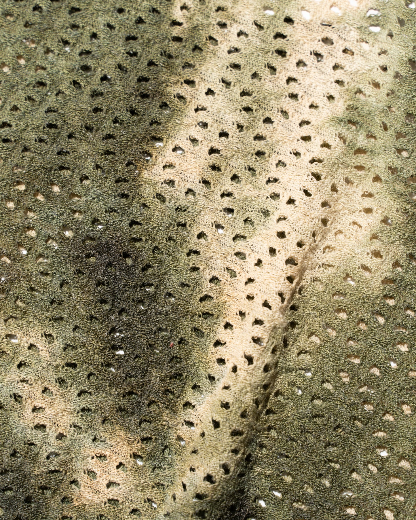 VINTAGE DYED KNITTING T-SHIRT - PICKLE GREEN