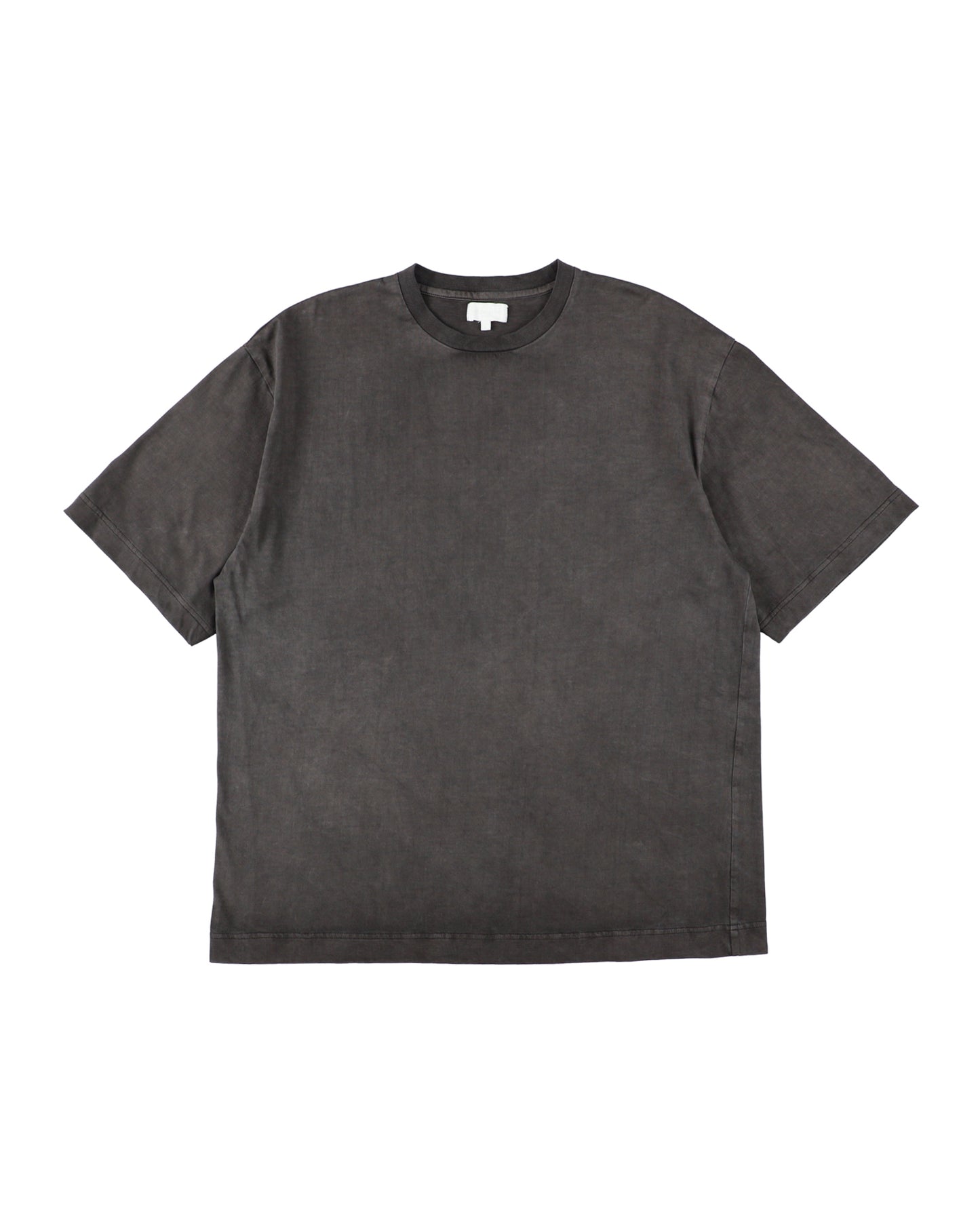 36G LOW TWIST GARMENT DYE S/S TEE - CHARCOAL PIGMENT