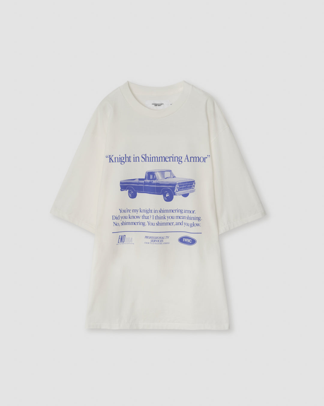 KNIGHT IN SIMMERING ARMOR S/S T-SHIRT - WHITE