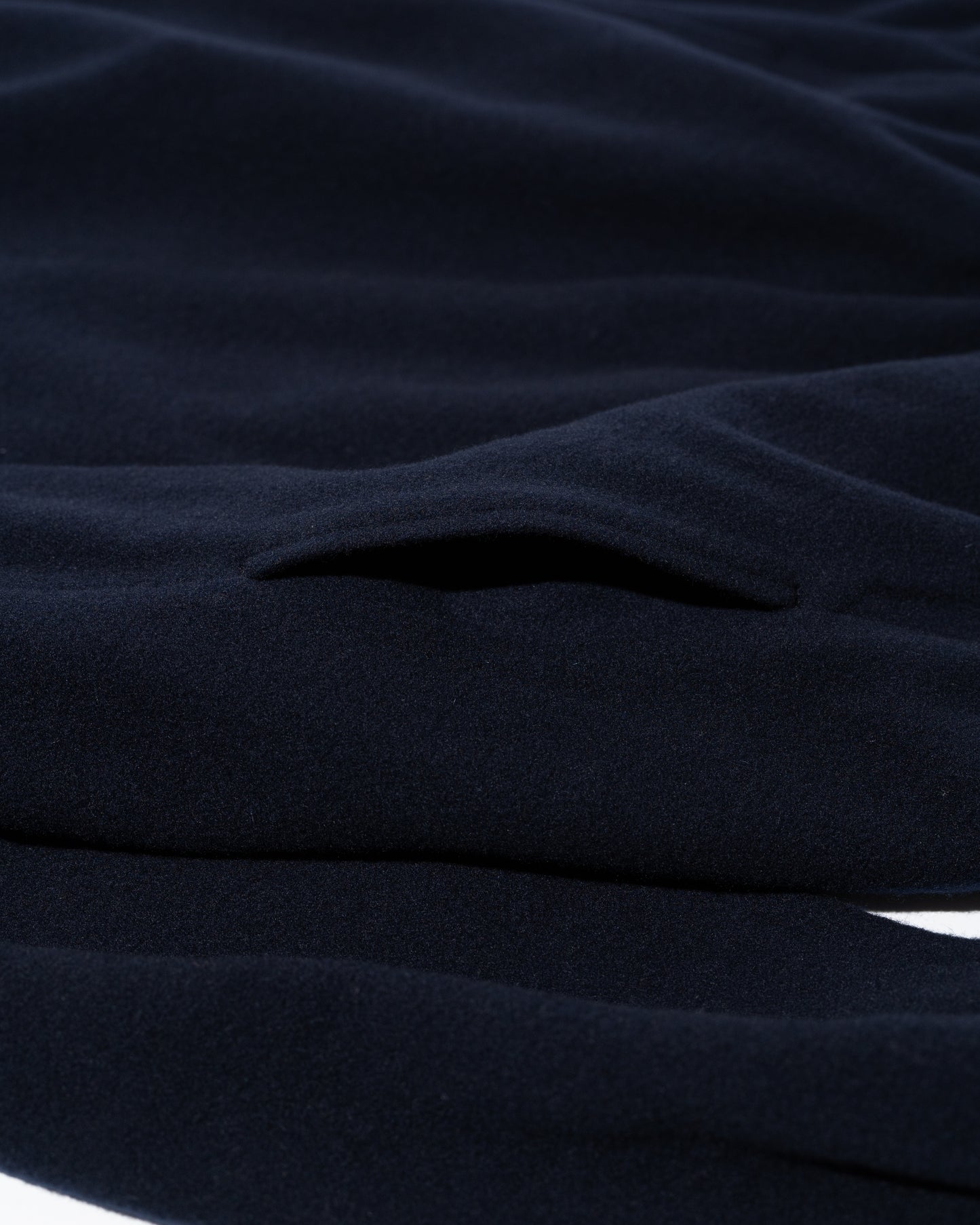 BRUSHED WOOL PULLOVER - NAVY