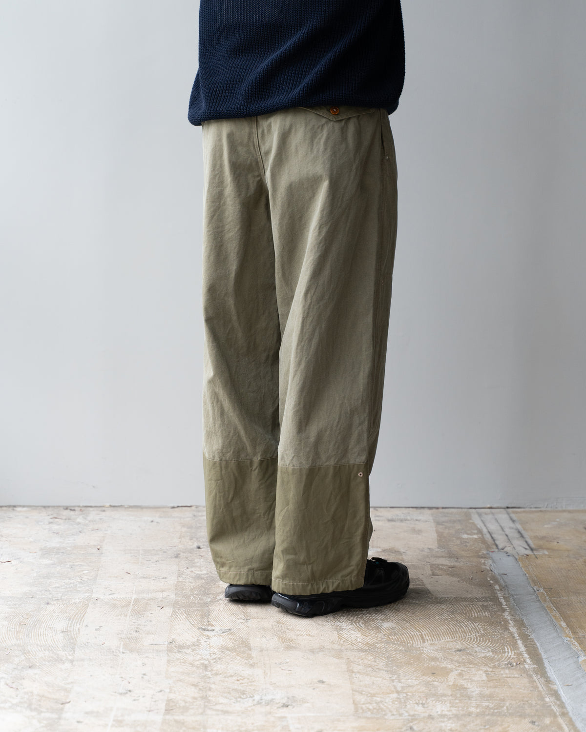 SULFER CANVAS NIDOM PANTS - OLIVE