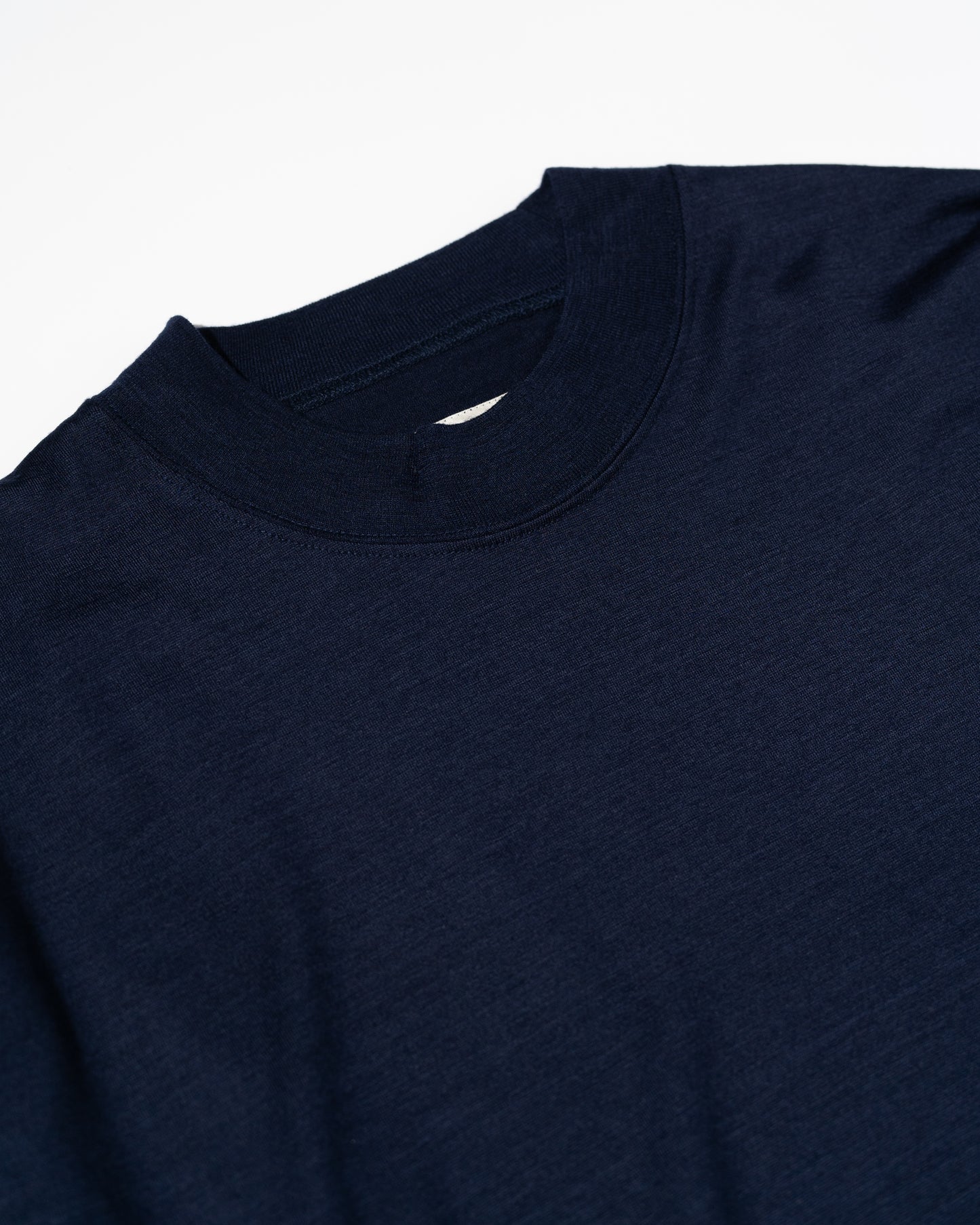 WOOL L/S T-SHIRTS - NAVY