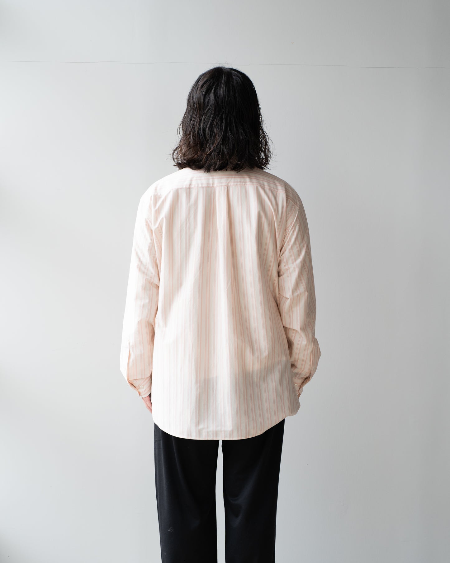 46G ATMOSPHERE STRIPE L/S SHIRT - PINK