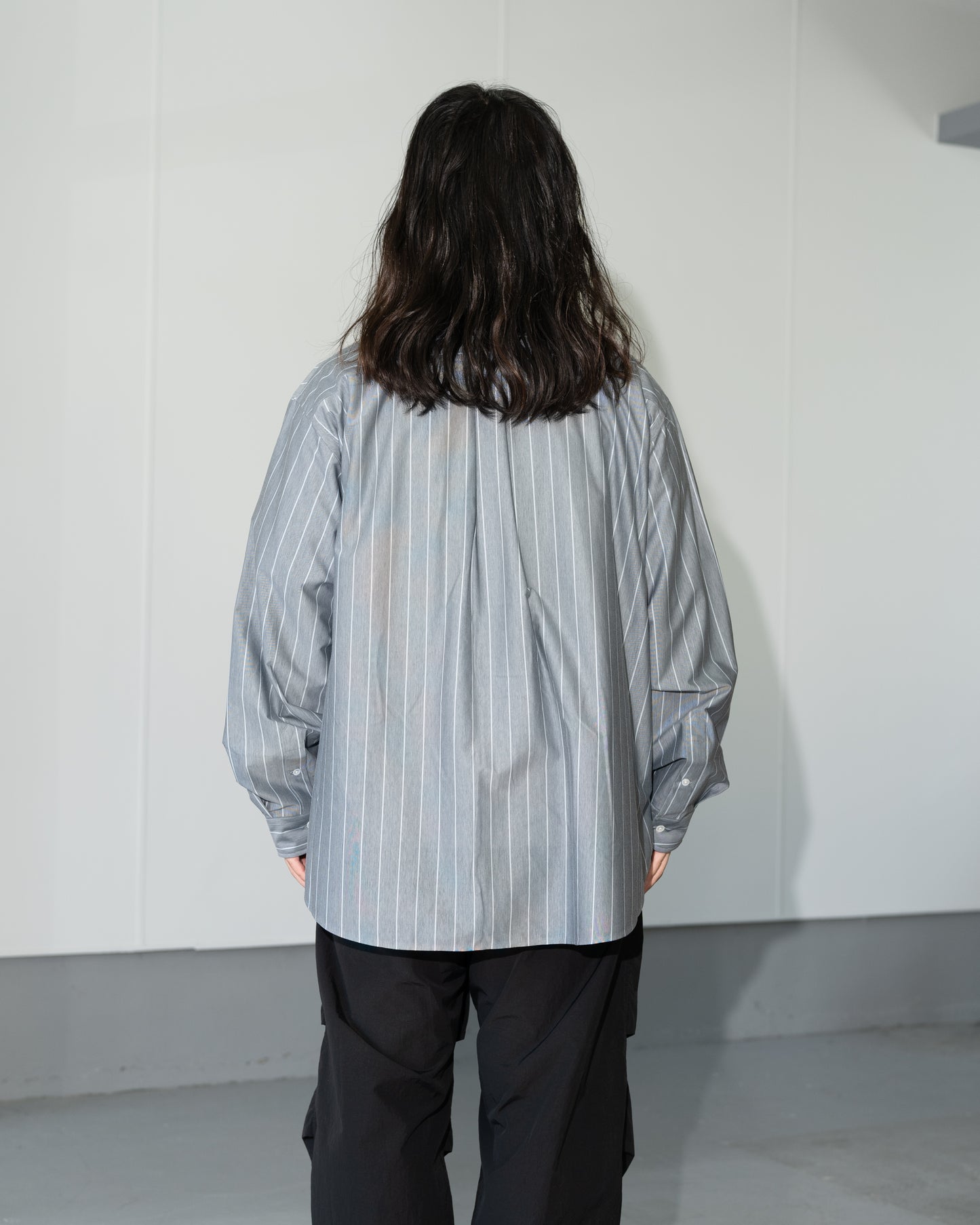 46G ATMOSPHERE STRIPE SHIRT - BLUE
