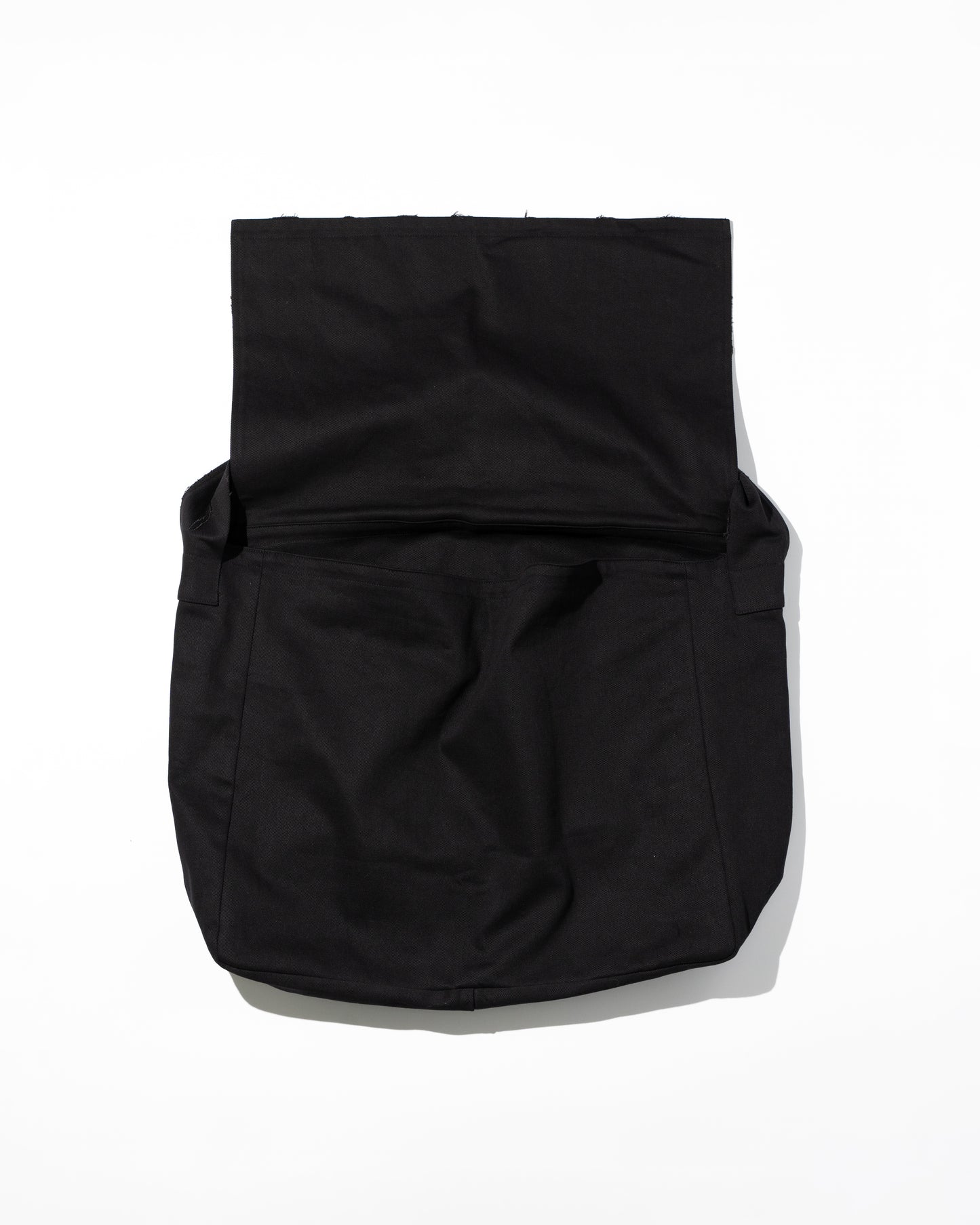 CANVAS WASHED DISTRESSED CROSS OVER BAG - BLACK