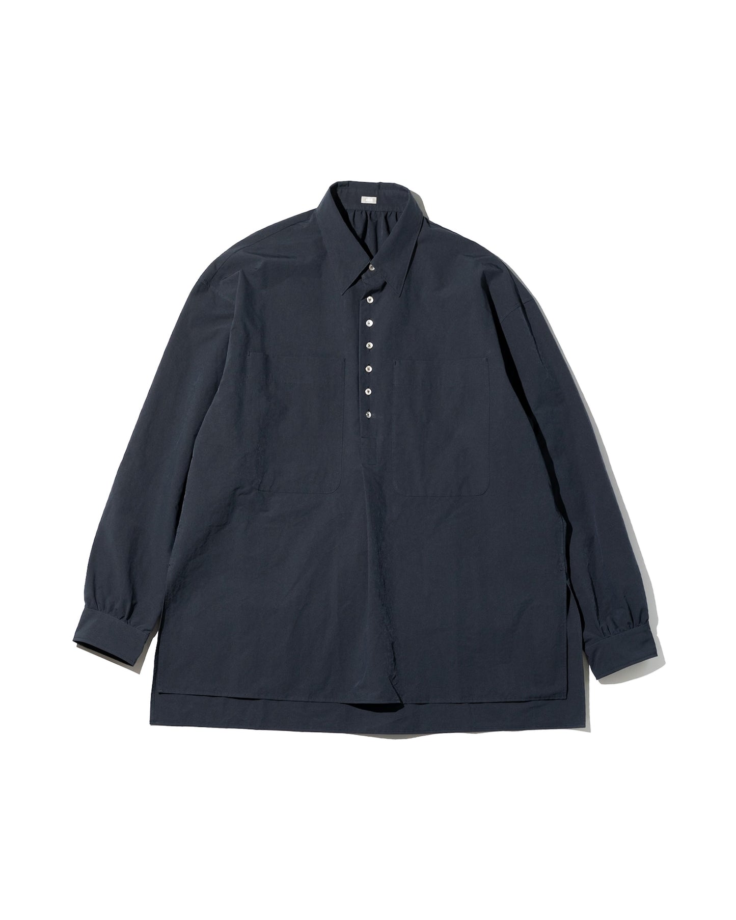 OVER SIZE PULL OVER SHIRTS - NAVY