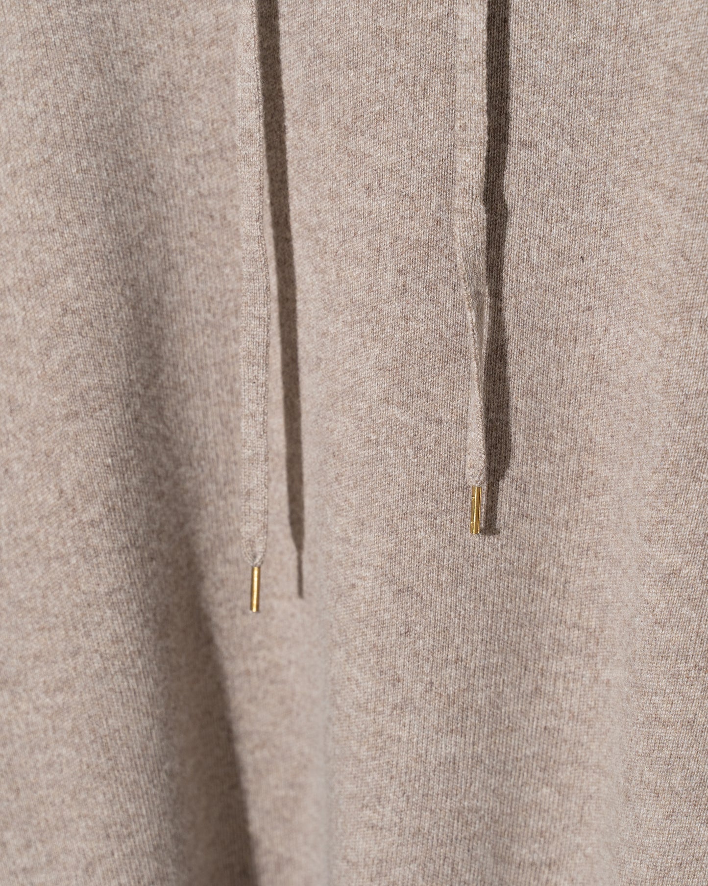 WOOL CASHMERE HOODIE PO - T.BEIGE