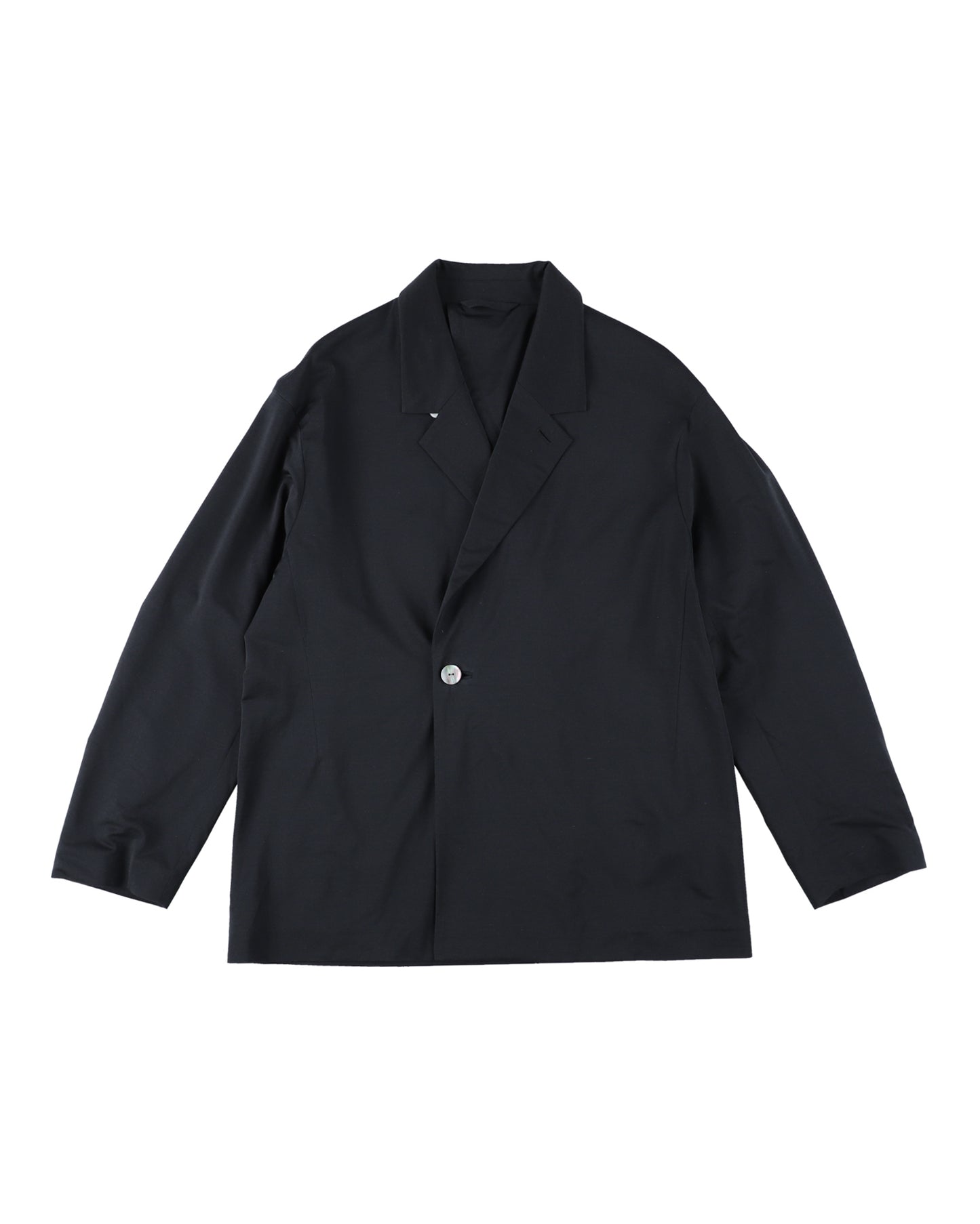 46G SILK BLEND DOUBLE JACKET - BLACK