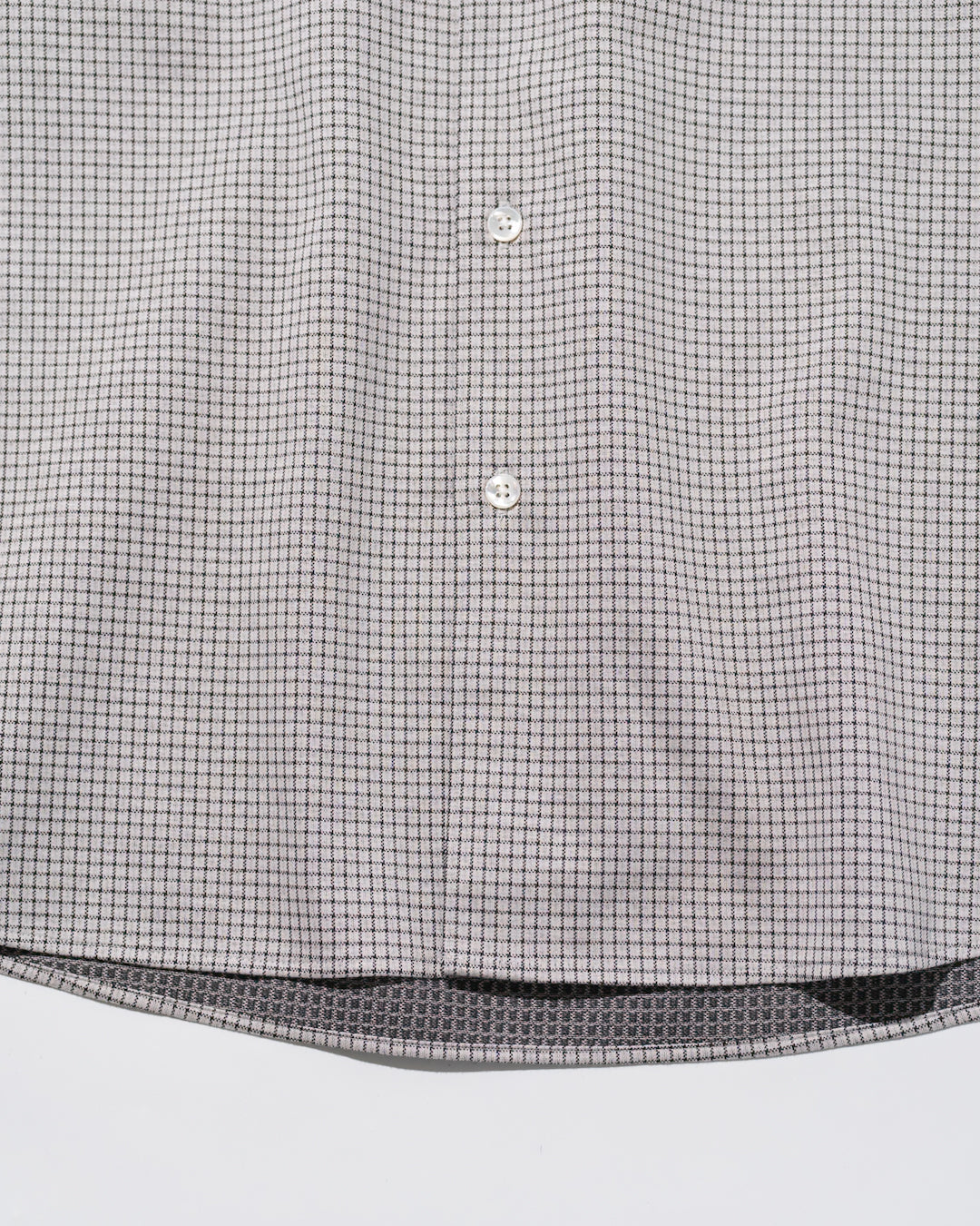 36G ATMOSPHERE CHECK SHIRT - WHITE