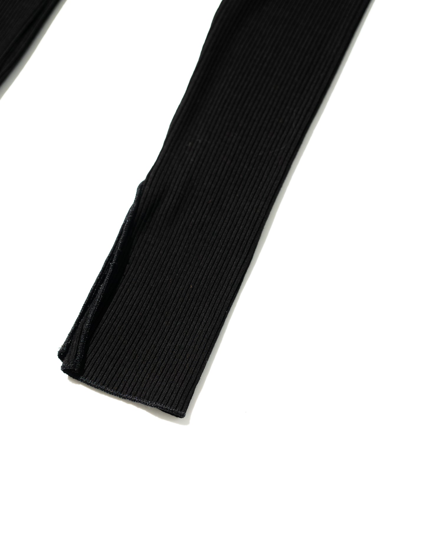 FRESCA-ZERO THICK RIB LONG ONE PIECE - BLACK