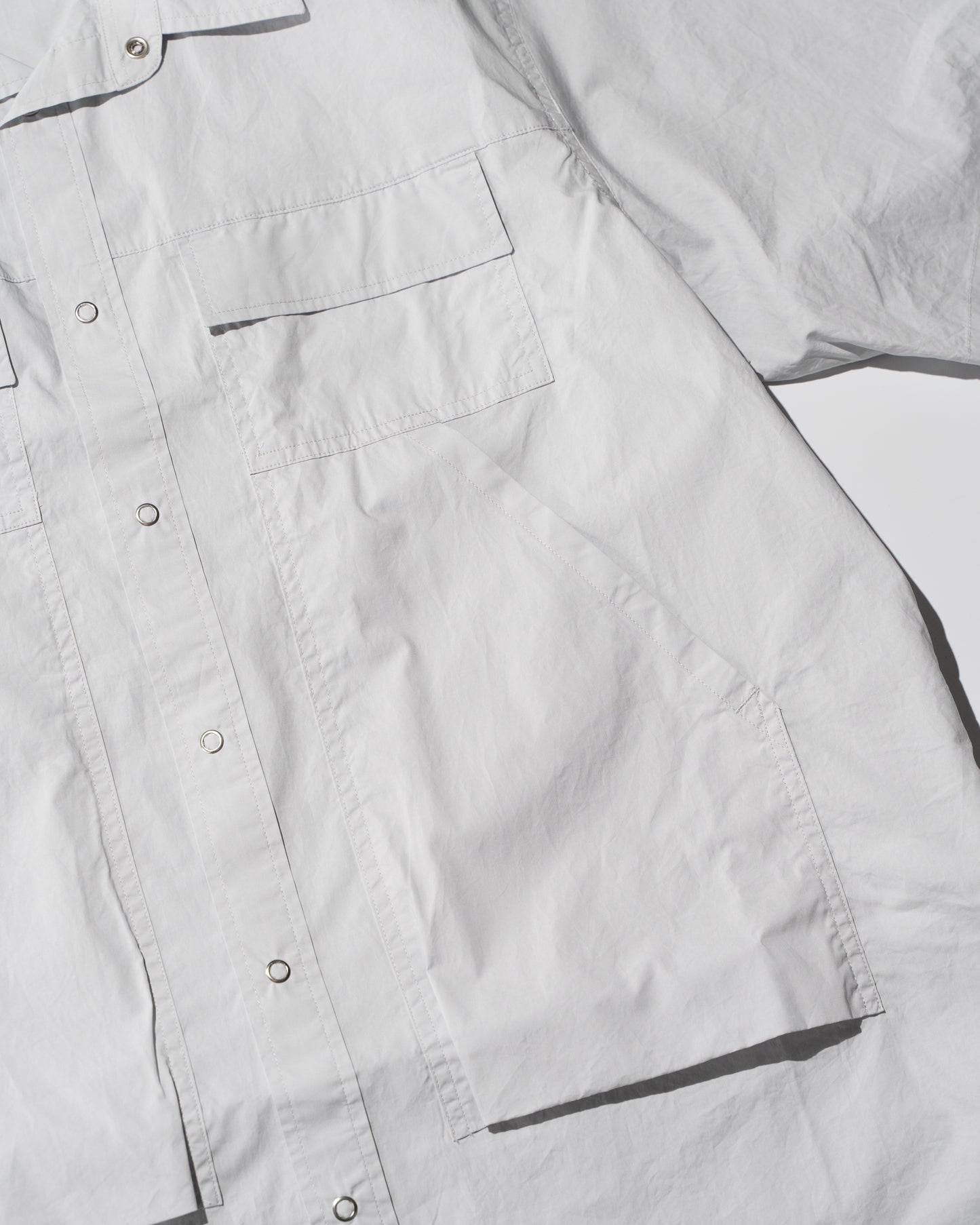 PIONEER S/S MULTI POCKETS SHIRT - LIGHT GREY