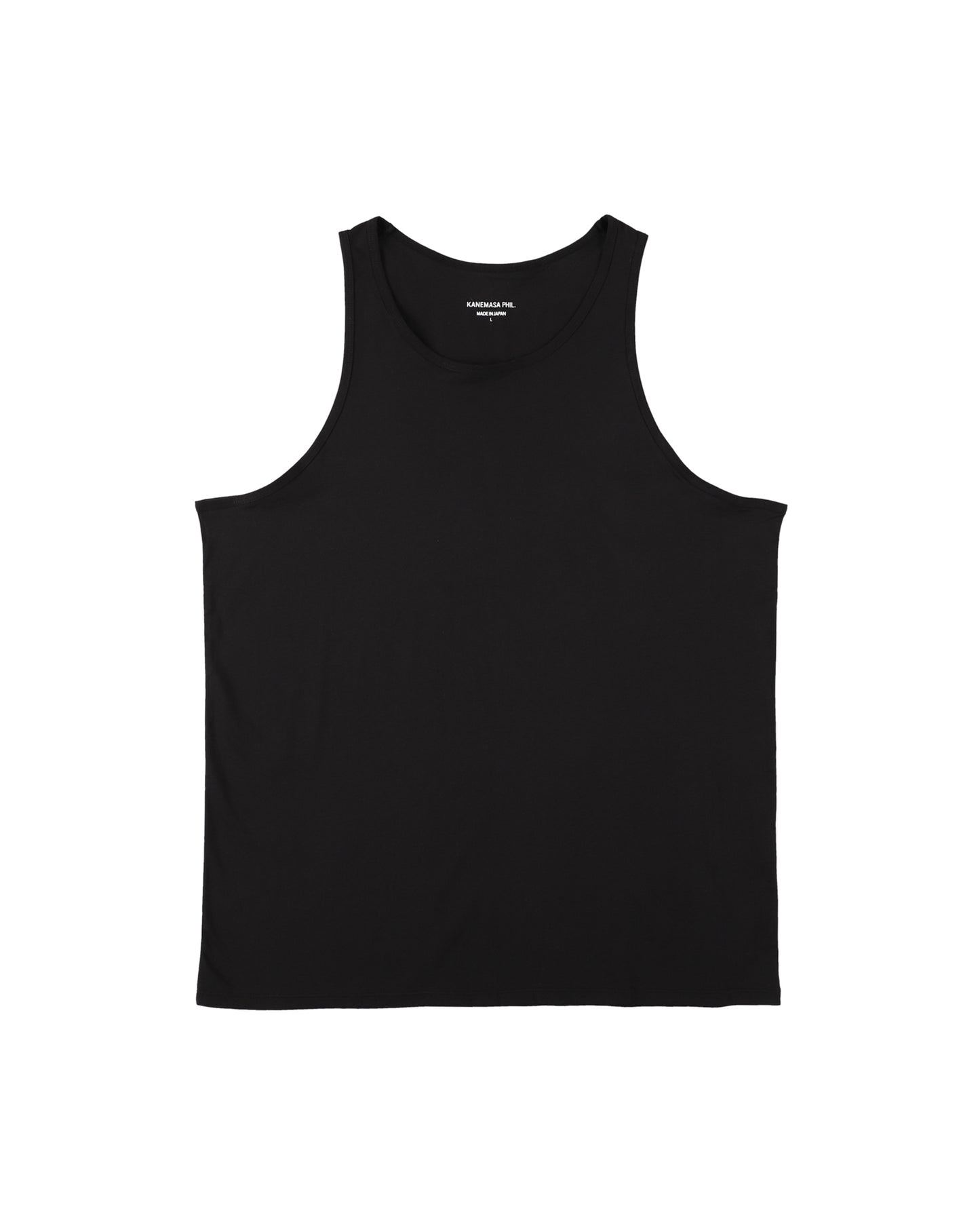 46G COTTON THIN PACK TANK - WHITE×BLACK