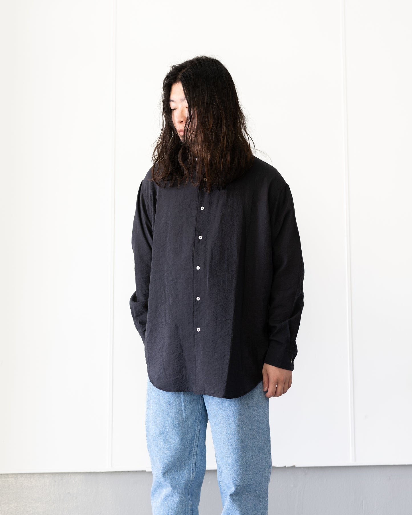 REGULAR COLLAR SHIRTS - BLACK
