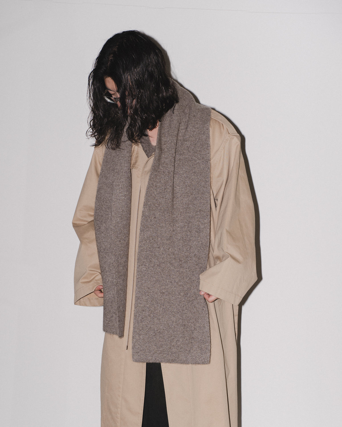 YAK STOLE - GREY