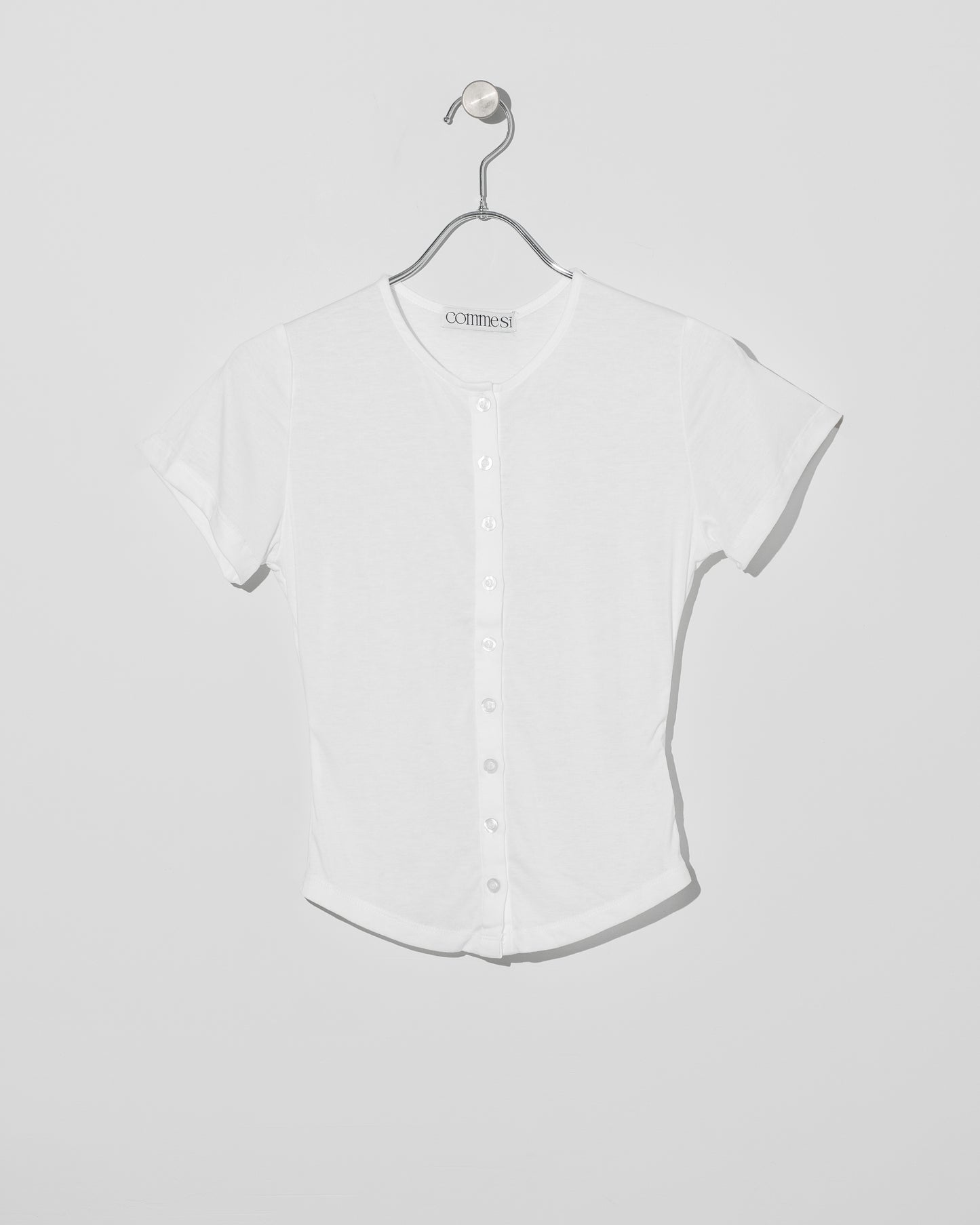 CARDIGAN TEE - WHITE
