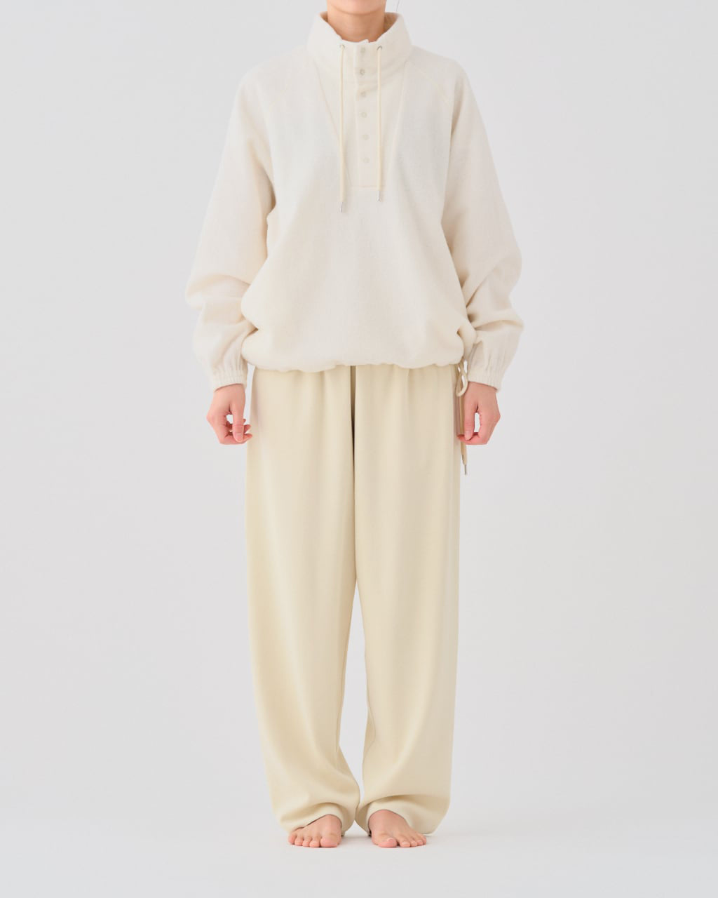 LIGHT WEIGHT WOOL FLEECE BALANCIRCULAR® ANORAK - WAX