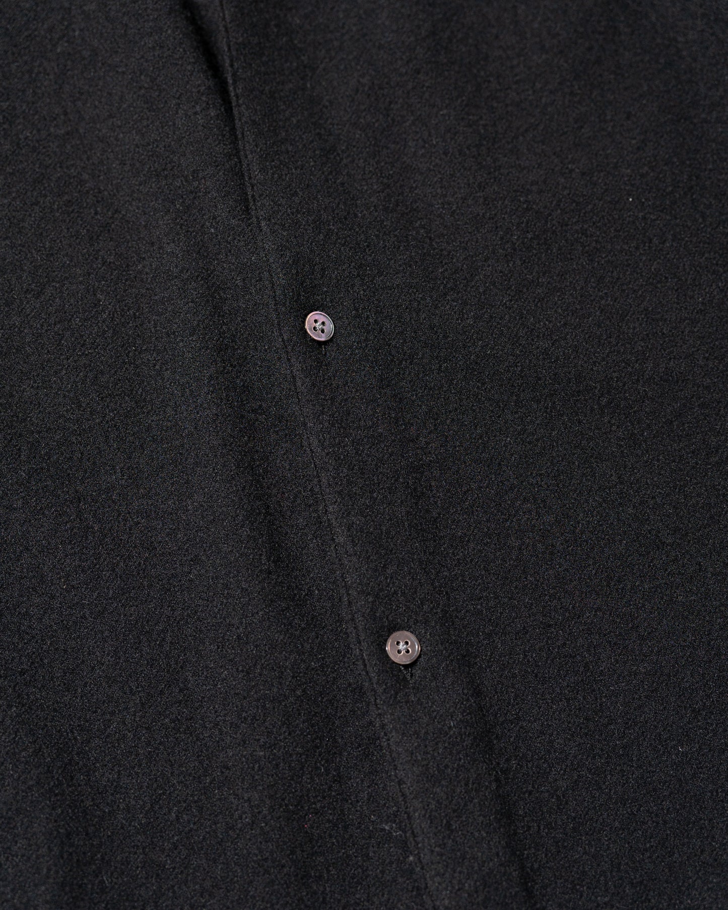 CASHMERE SHIRT JACKET - BLACK
