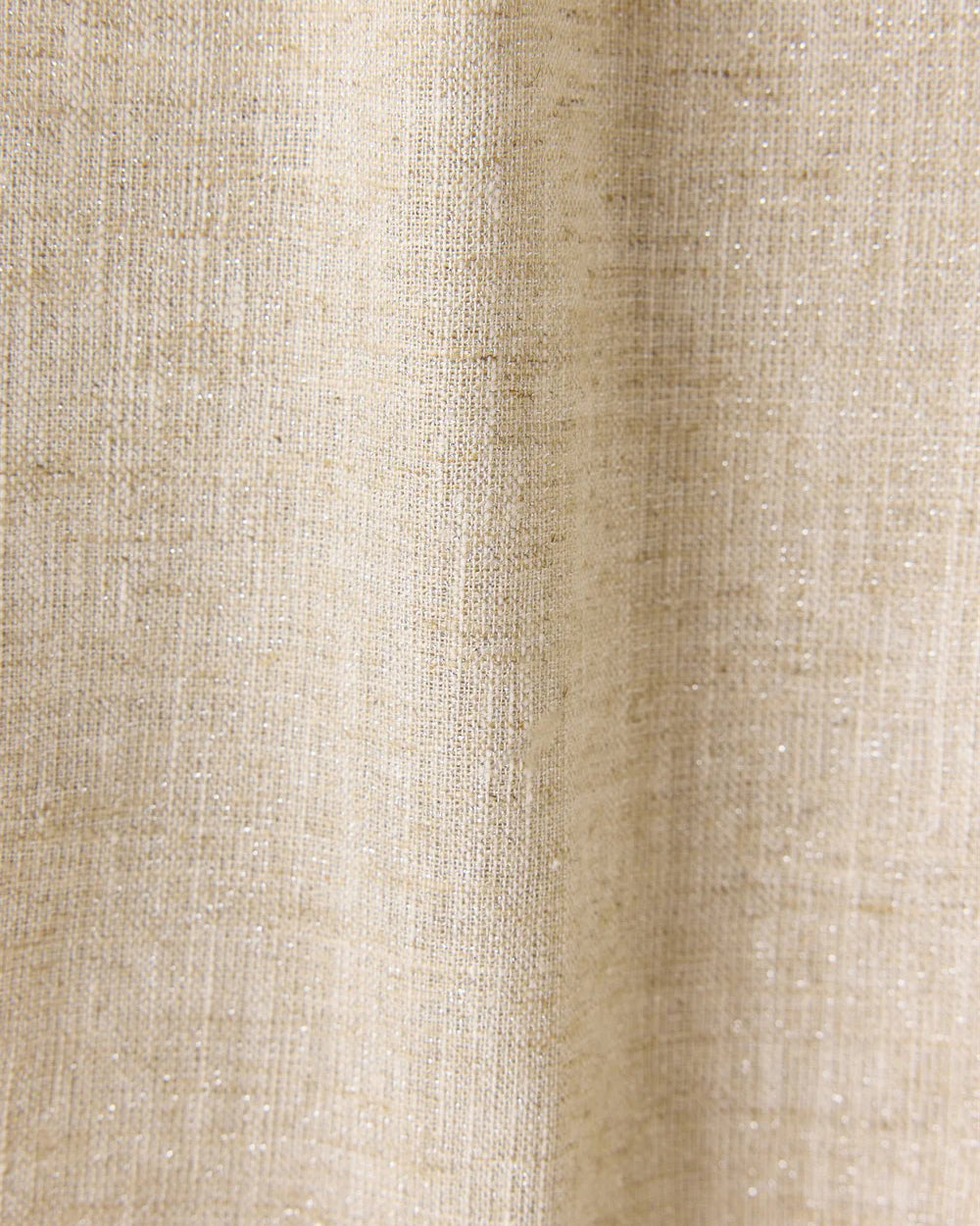 RAYON LINEN LAME SHORTS - BEIGE