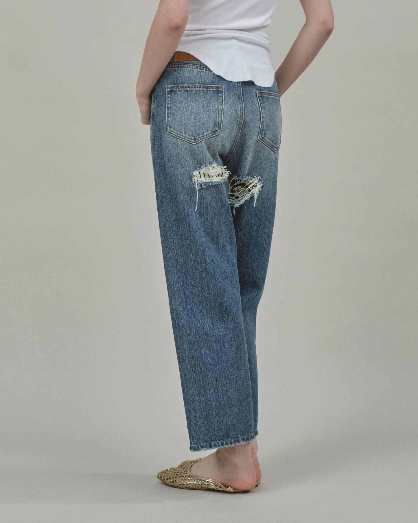 ODD PATCH DENIM - SAX